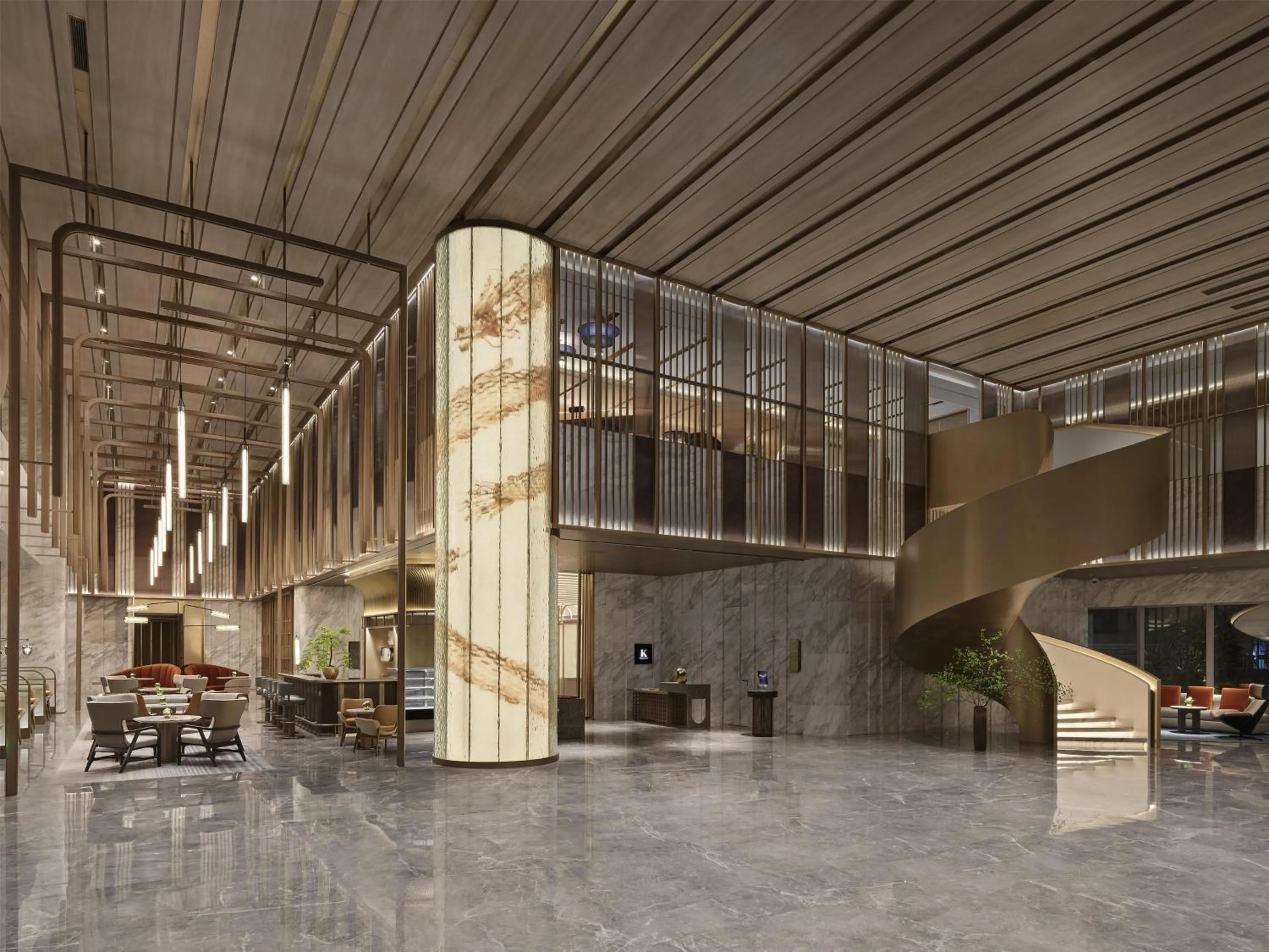 Lobby or reception in Hilton Shanghai Greater Hongqiao