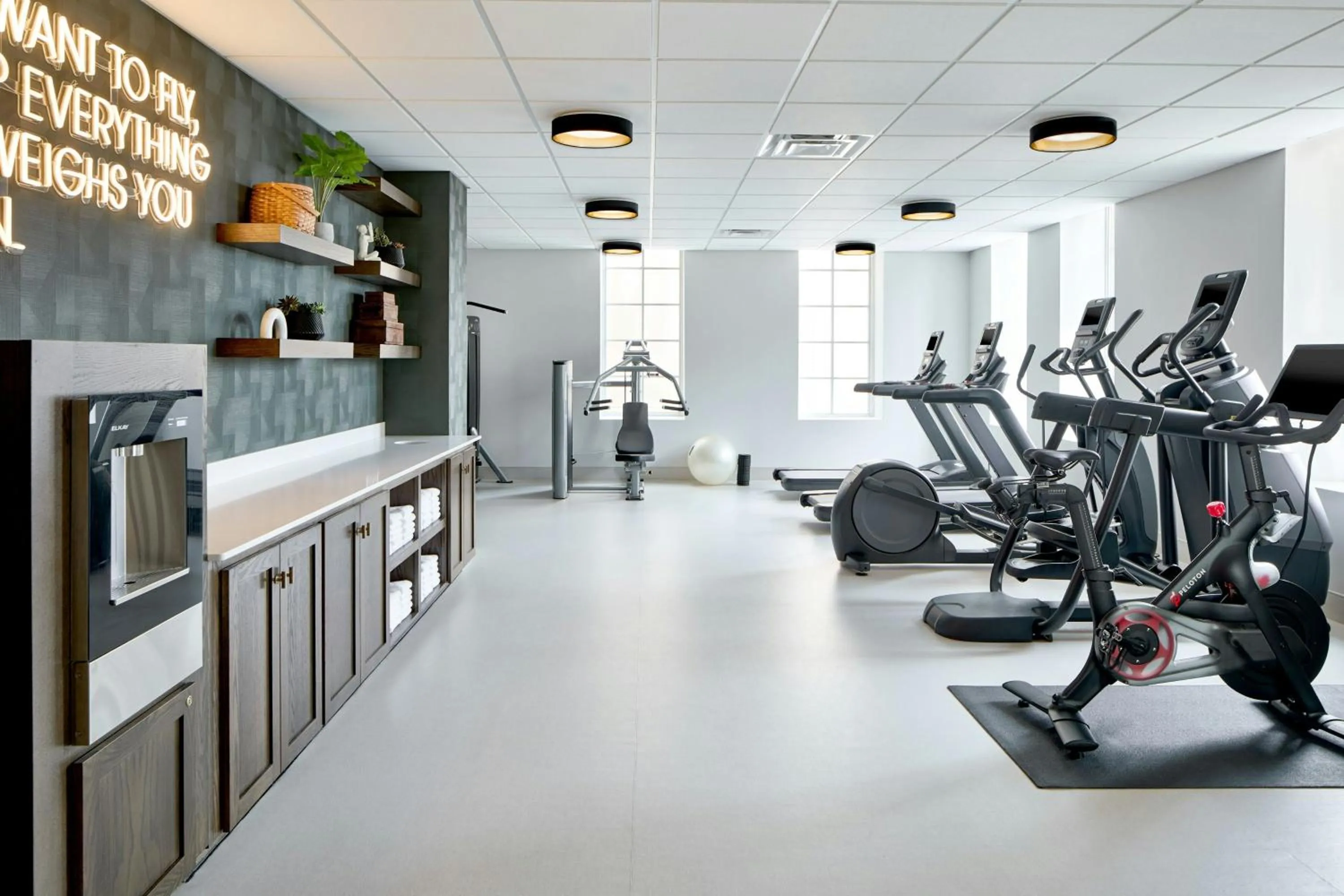 Fitness centre/facilities in The Olive Ann Hotel, Grand Forks, a Tribute Portfolio Hotel