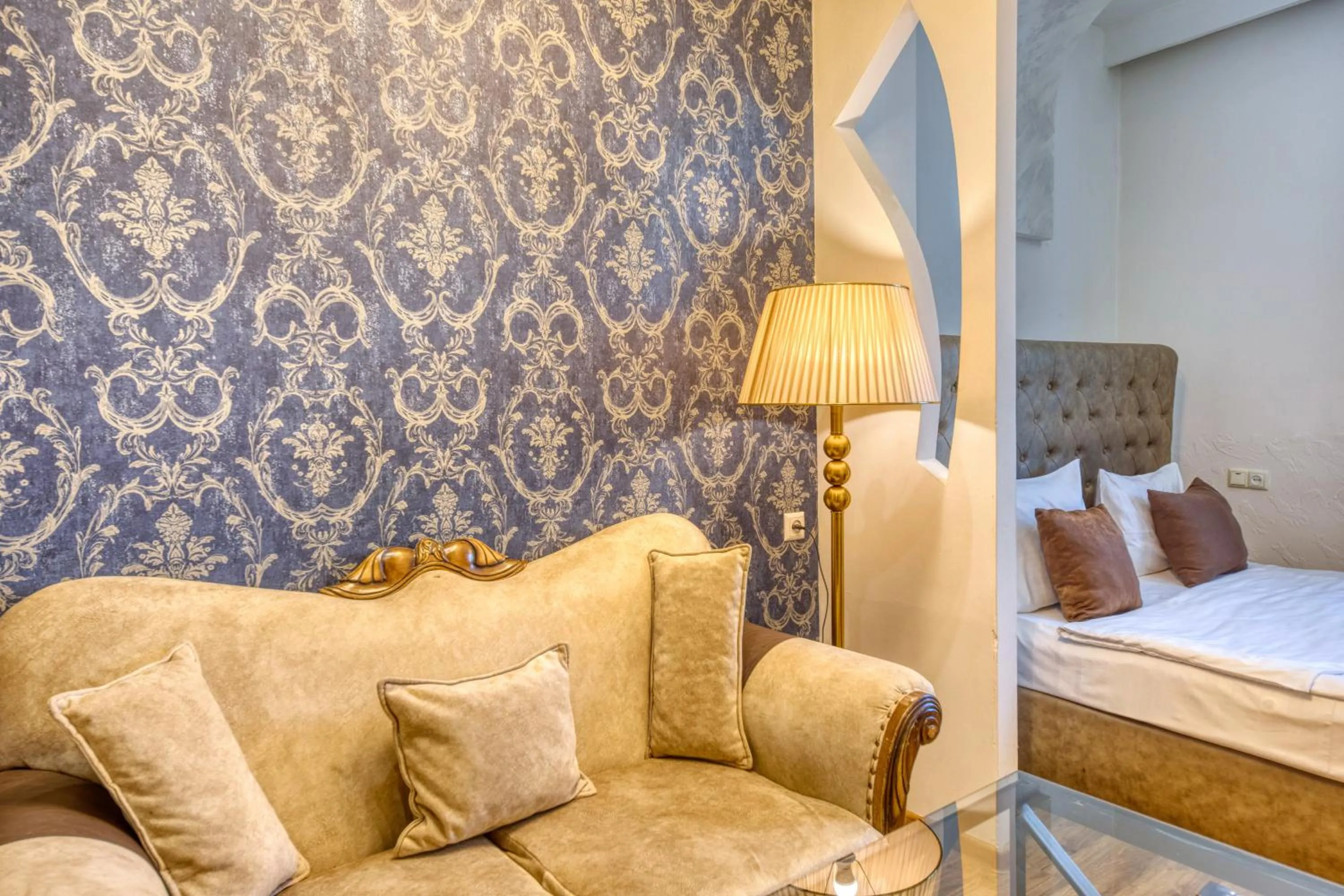 Seating area in Aleppo Hotel