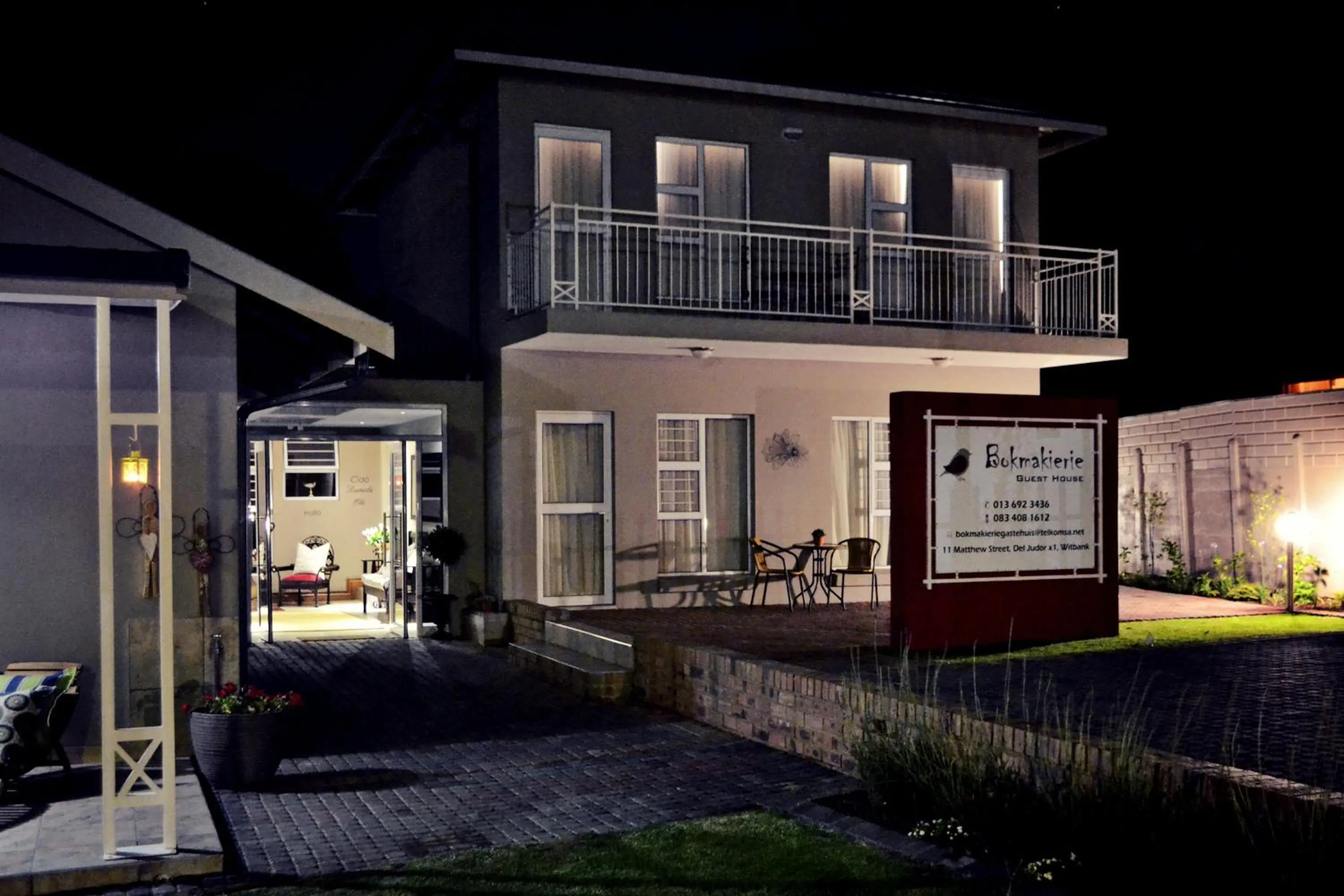 Night in Bokmakierie Gastehuis Emalahleni Pty Ltd