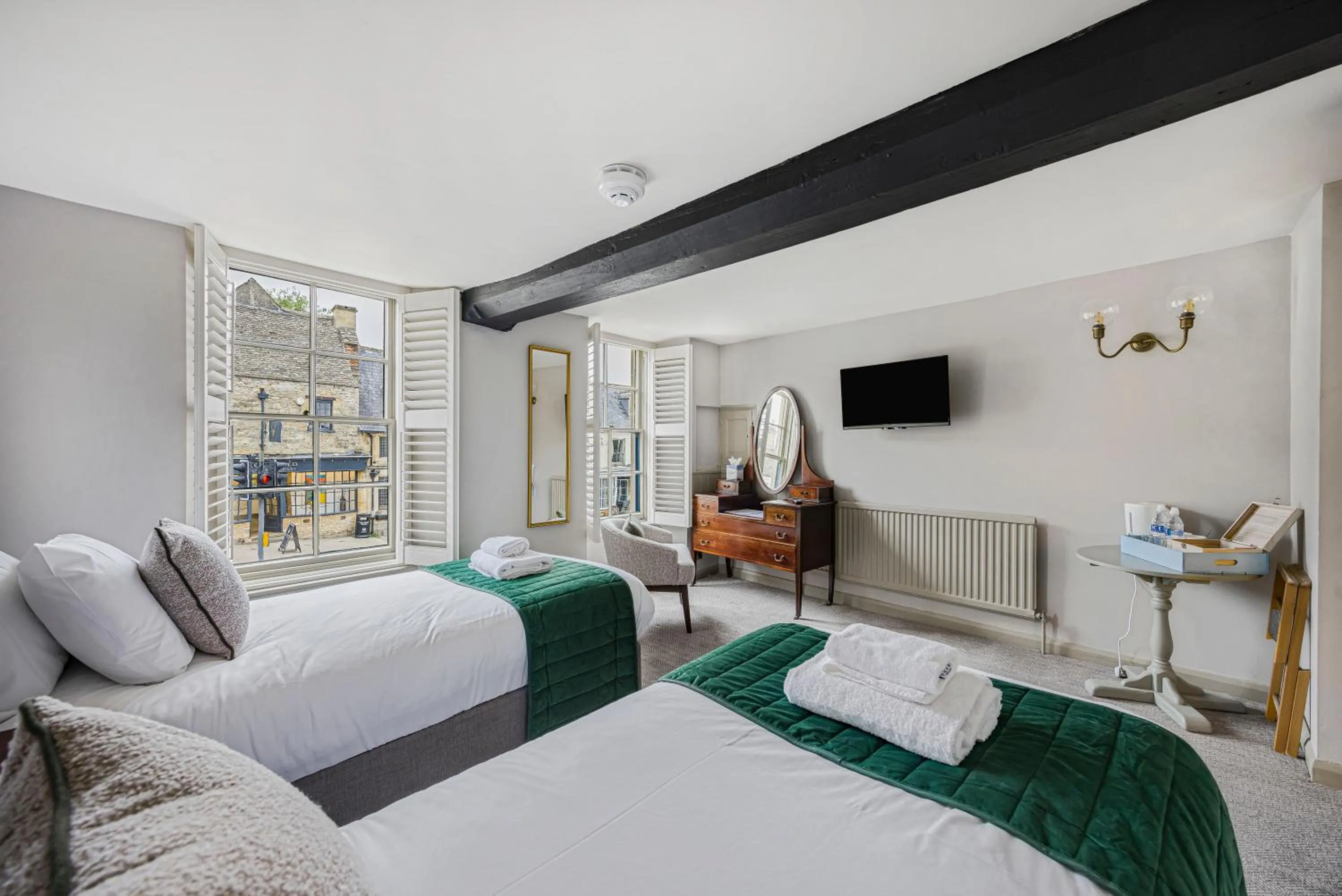 Bed in The Golden Pheasant Inn