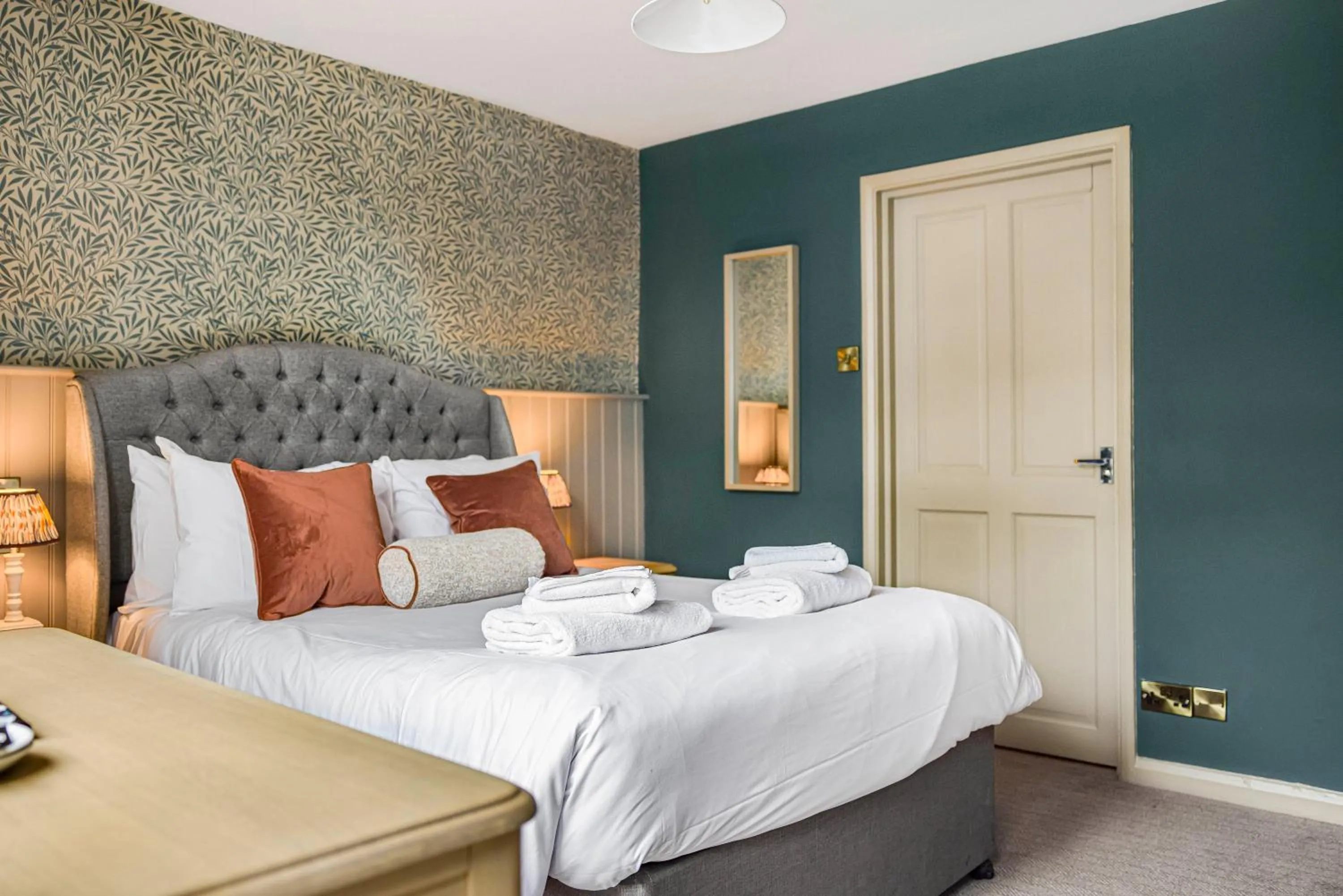 Bed in The Golden Pheasant Inn