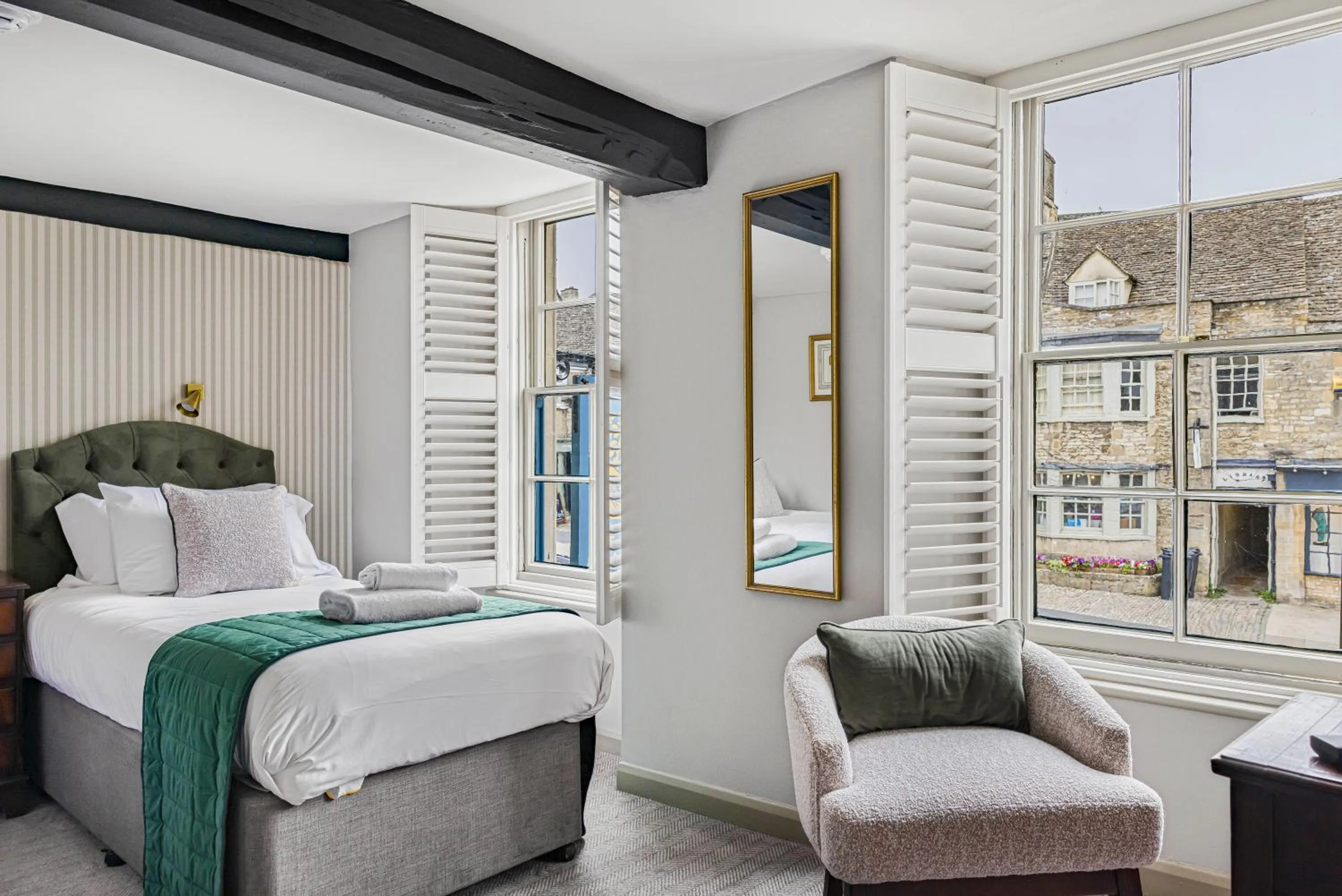 Bed in The Golden Pheasant Inn