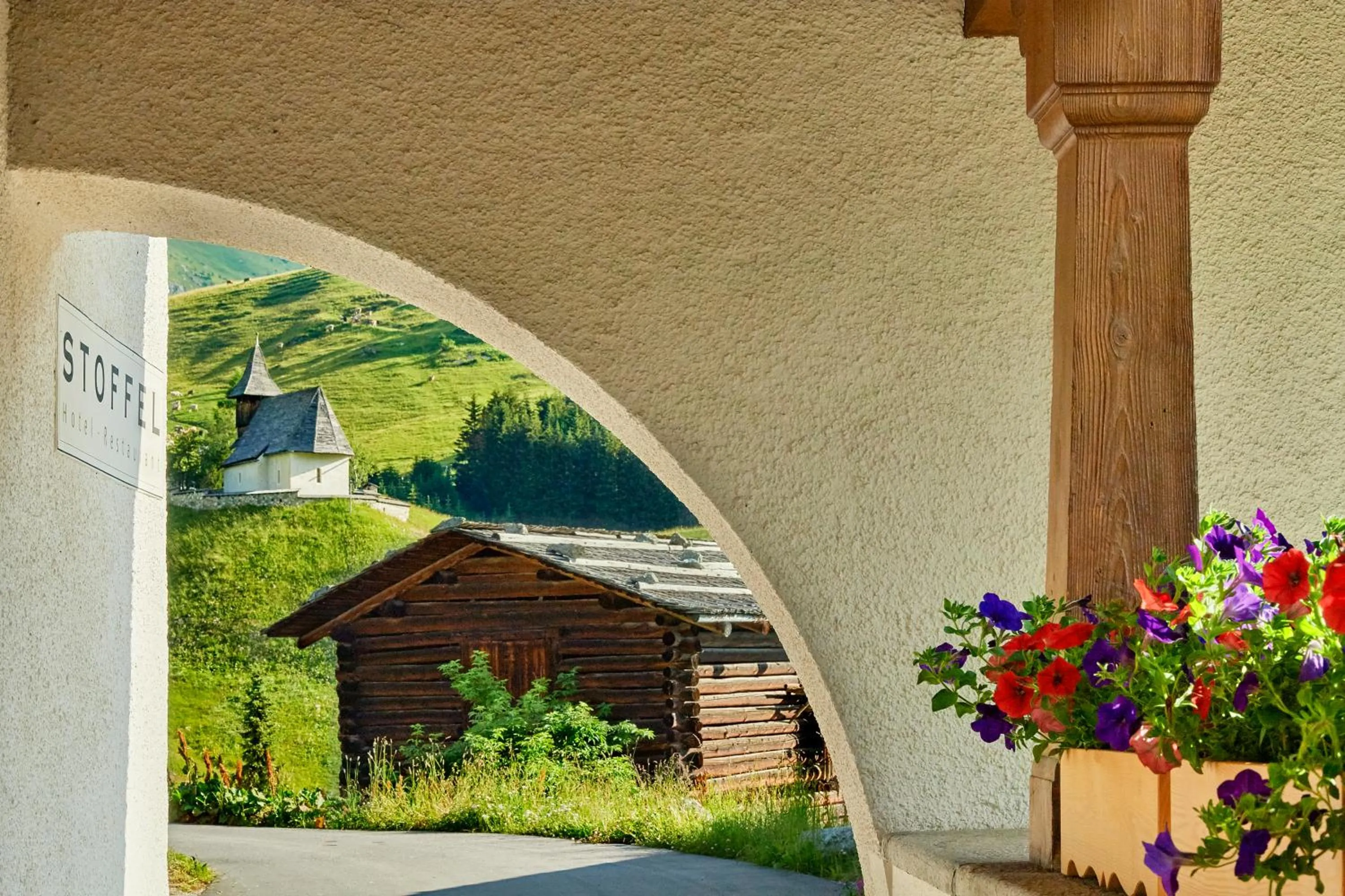 Landmark view in Hotel Stoffel - adults only