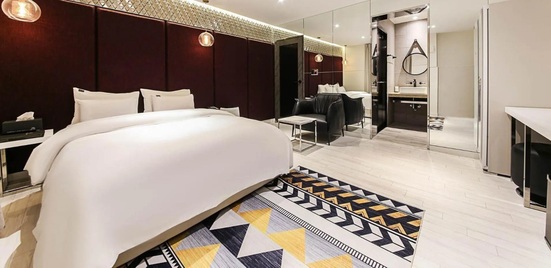 Bed in Wonju May hotel