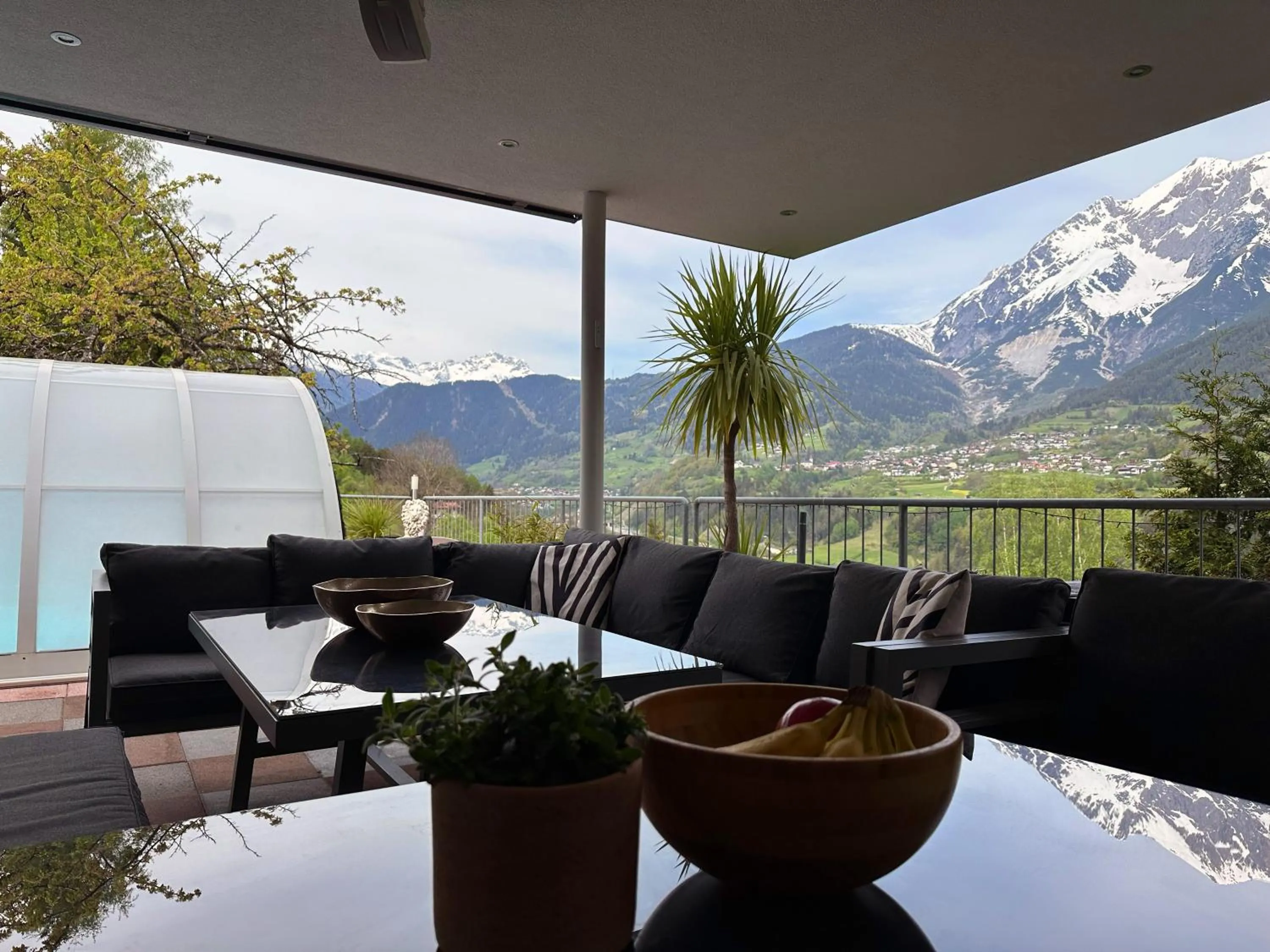 Balcony/Terrace in Ferienhaus Freizeit