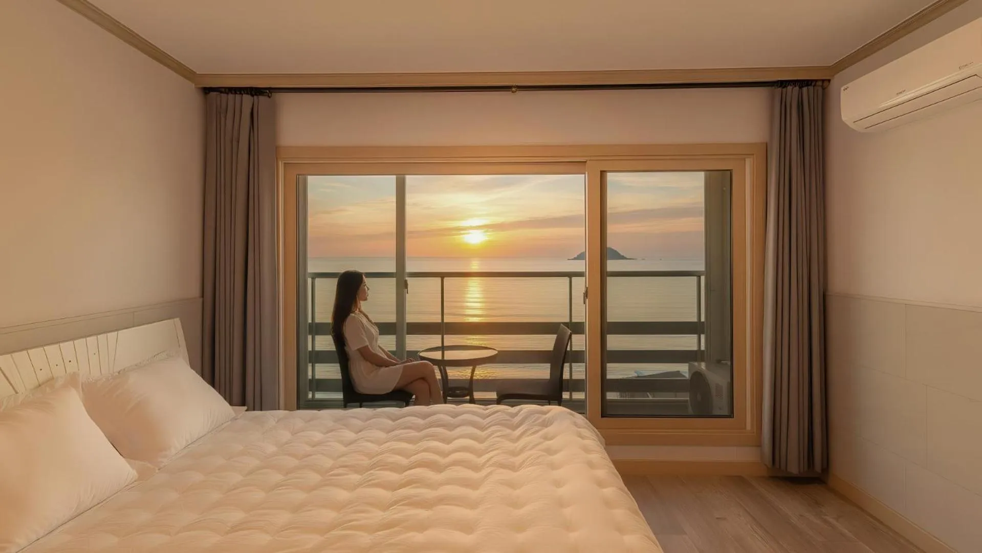 Property building, Bed in Sokcho Bird Island Pension