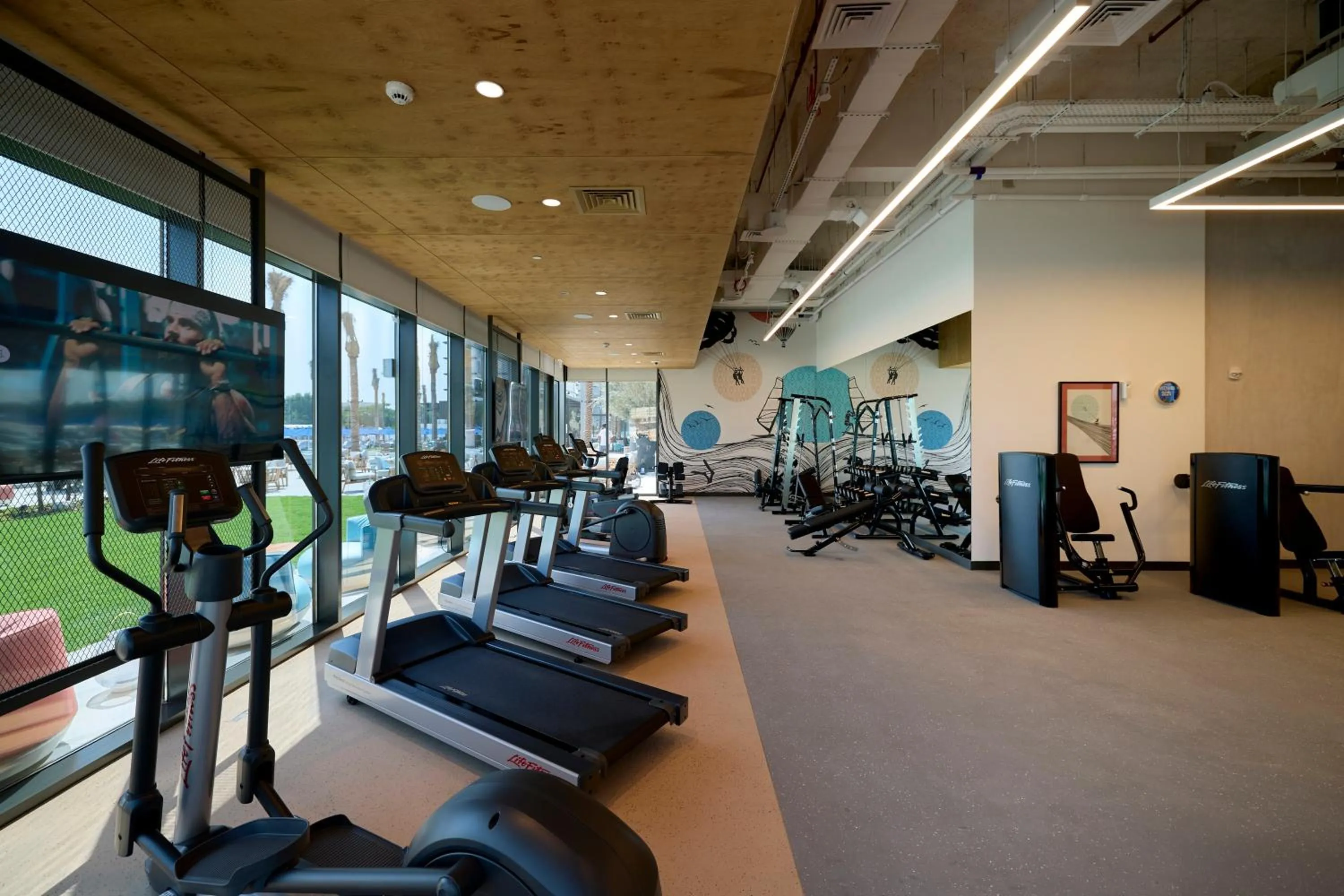 Fitness centre/facilities in Rove Al Marjan Island