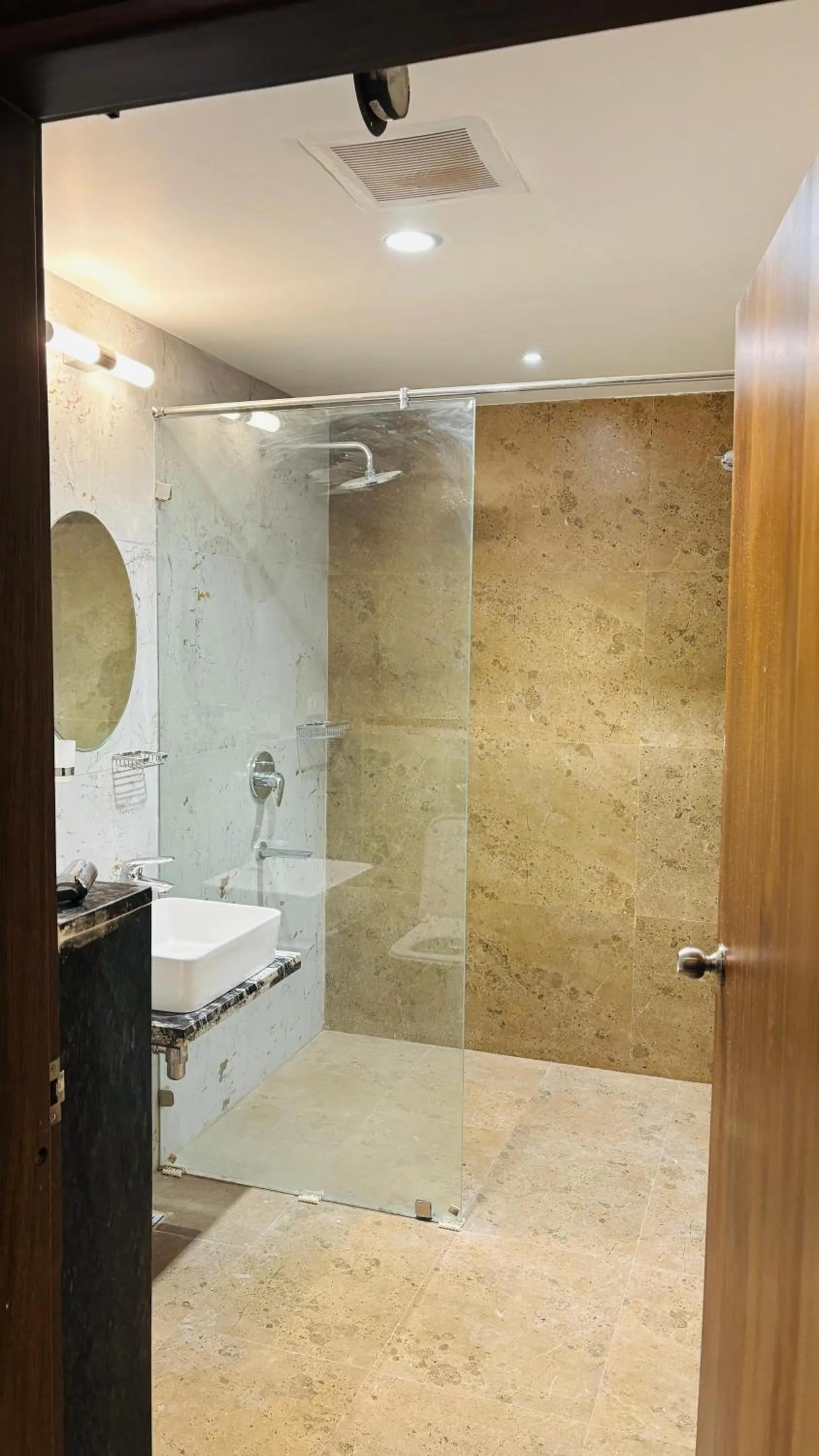 Shower in MK Naidu Hotel &Conventions Center