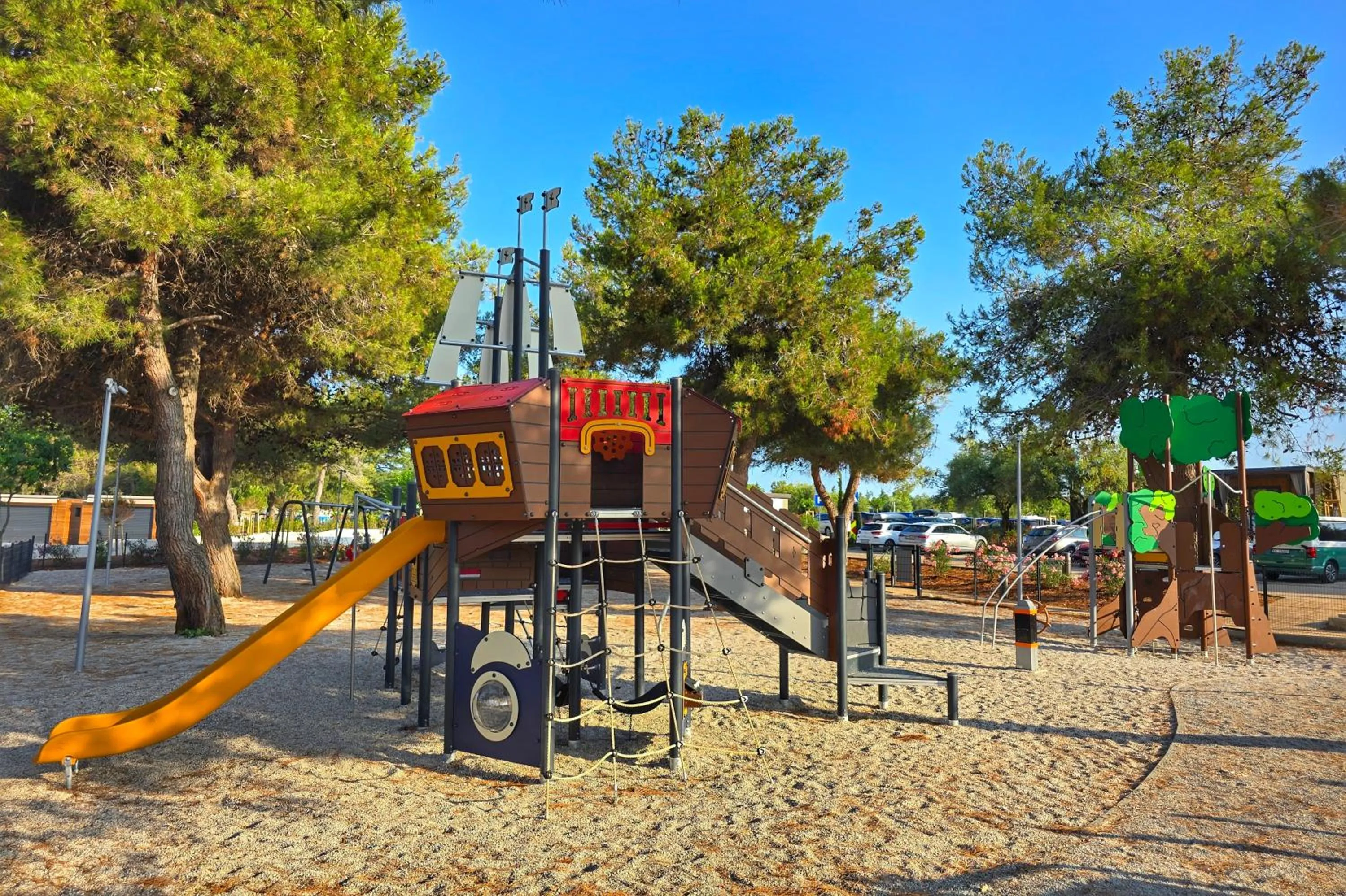 Children play ground in Maistra Camping Koversada Covered Mobile homes