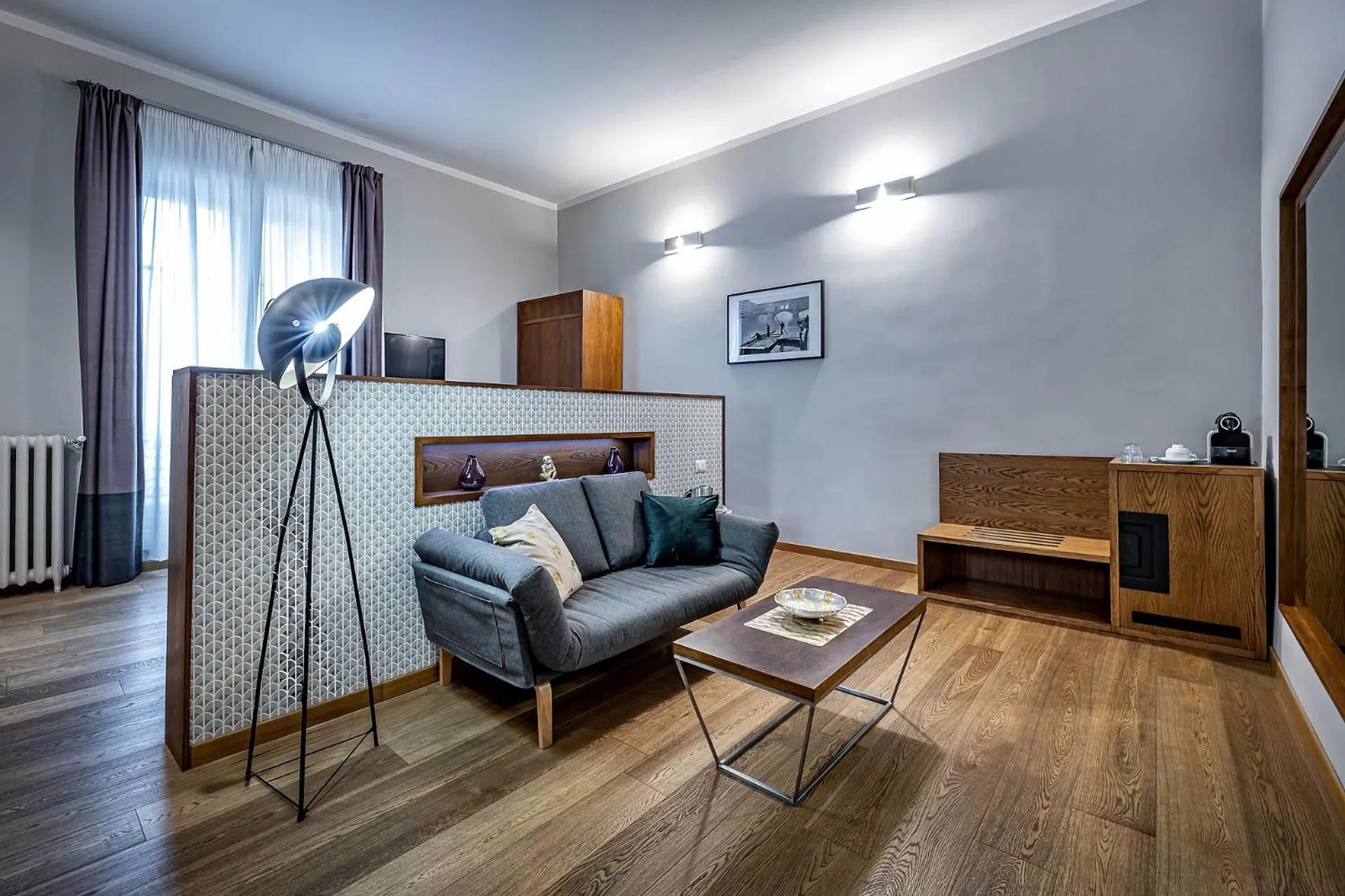 Living room in Antico Centro Suite