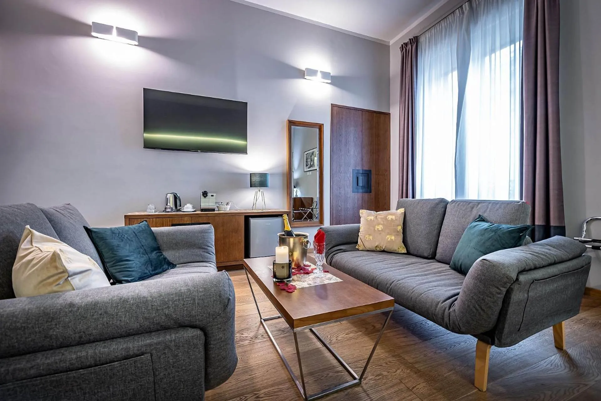 Living room in Antico Centro Suite