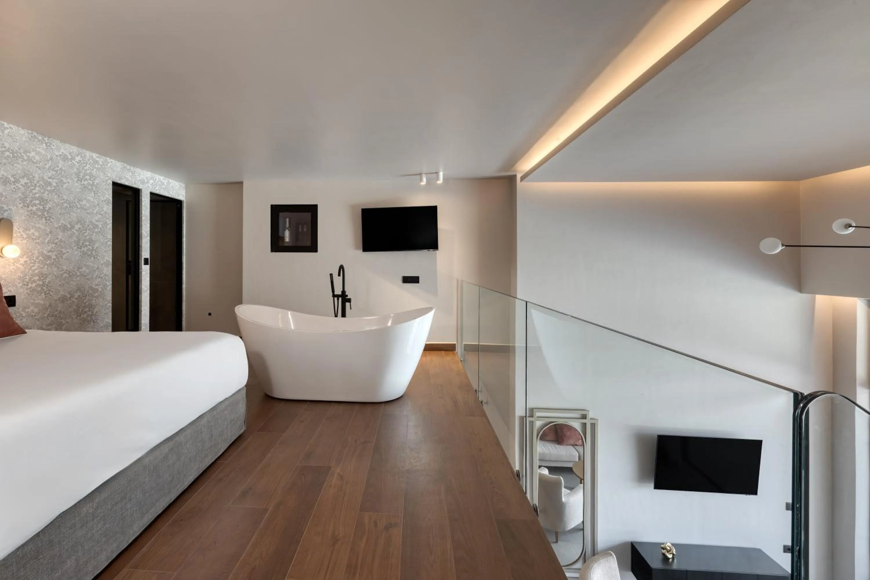 Bedroom, Bed in Castello Boutique Suites by the sea - Adults Only