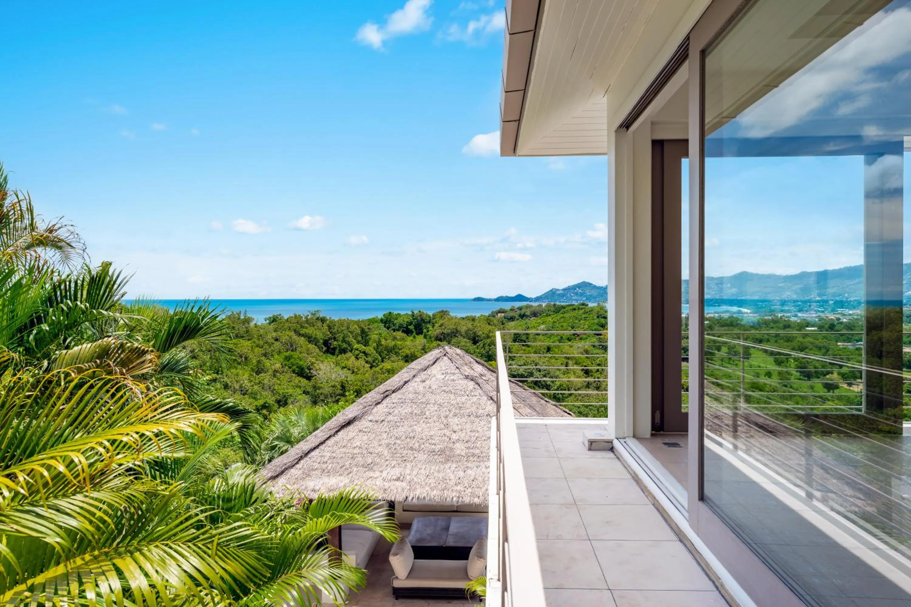 Day in Villa Kohia, stunning sea views, breakfast, serviced daily, private dining service on request, North Chaweng