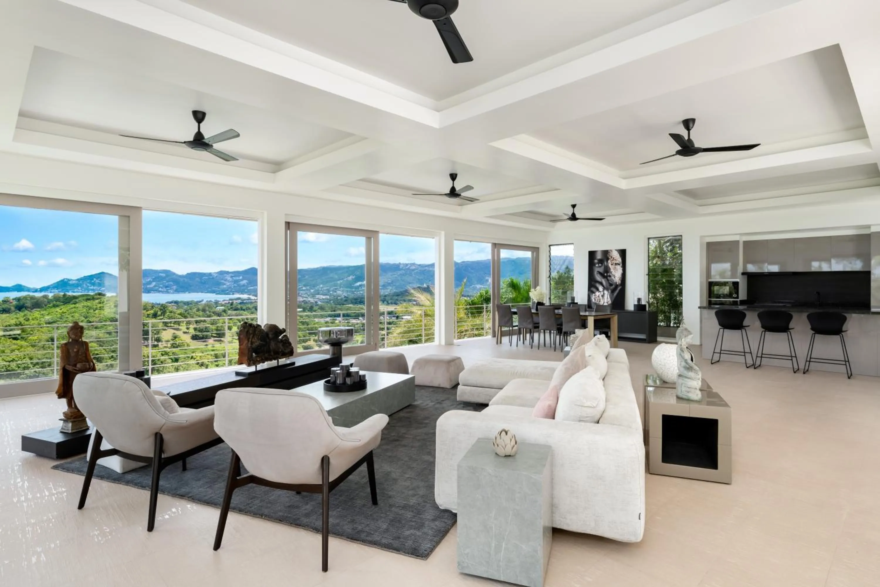 Villa Kohia, stunning sea views, breakfast, serviced daily, private dining service on request, North Chaweng