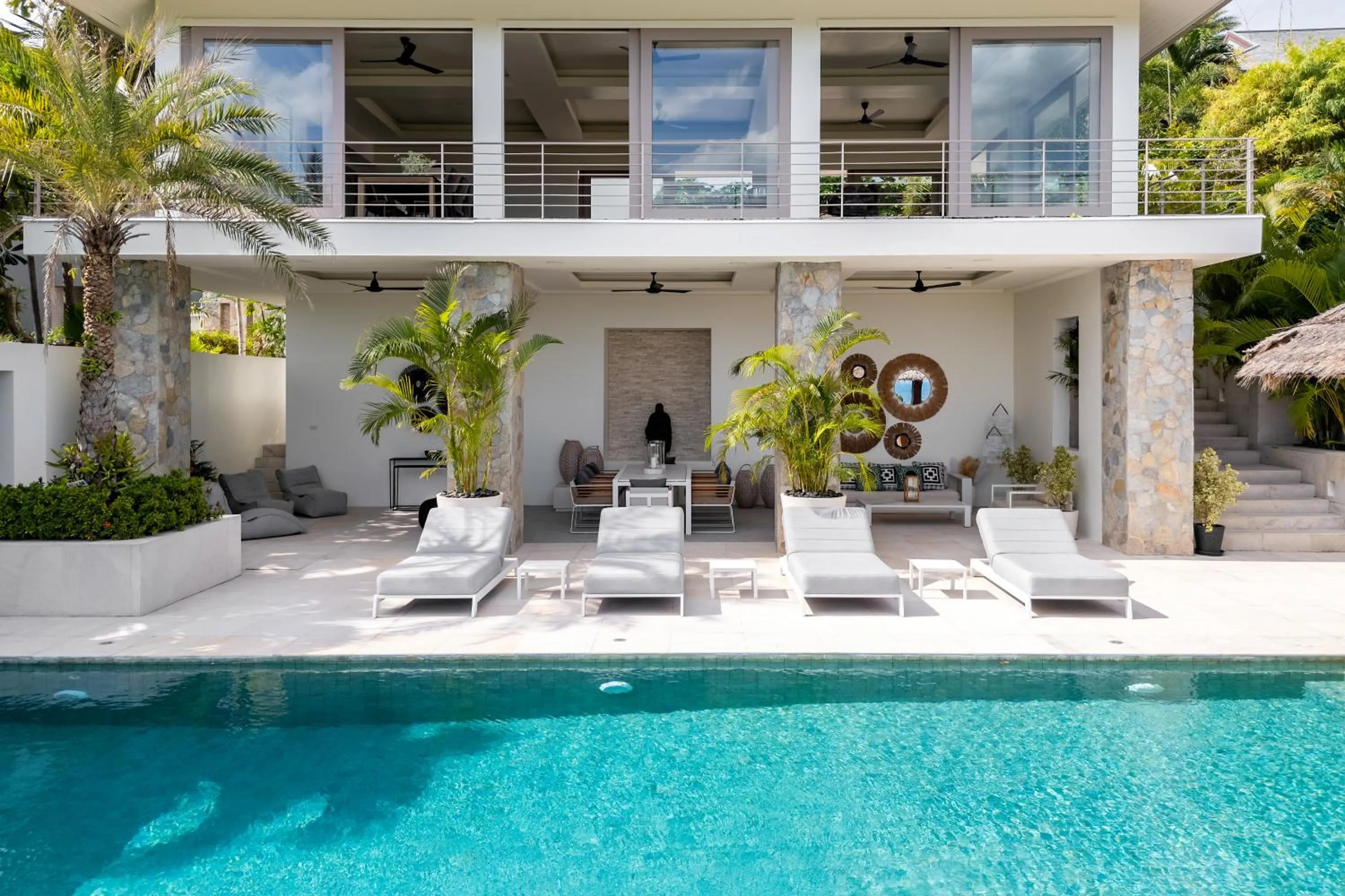 Property building in Villa Kohia, stunning sea views, breakfast, serviced daily, private dining service on request, North Chaweng