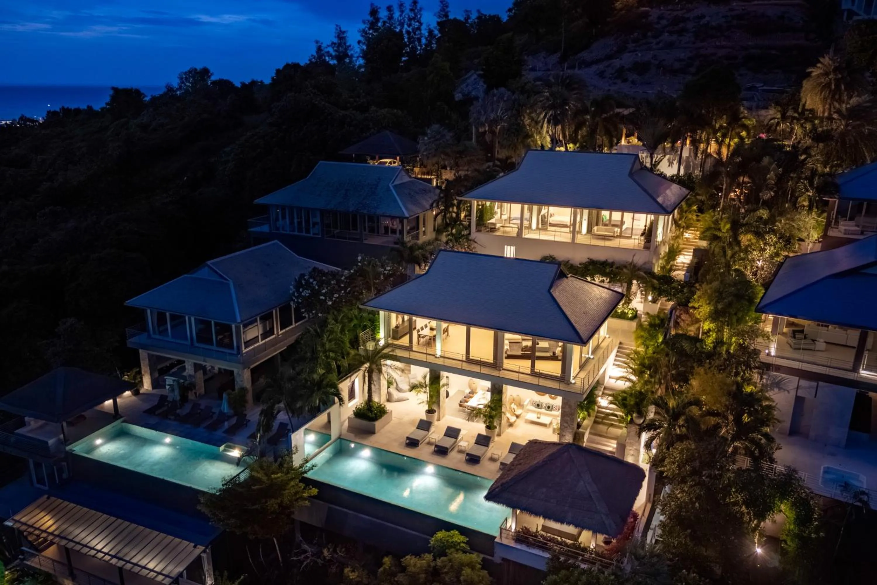 Property building in Villa Kohia, stunning sea views, breakfast, serviced daily, private dining service on request, North Chaweng