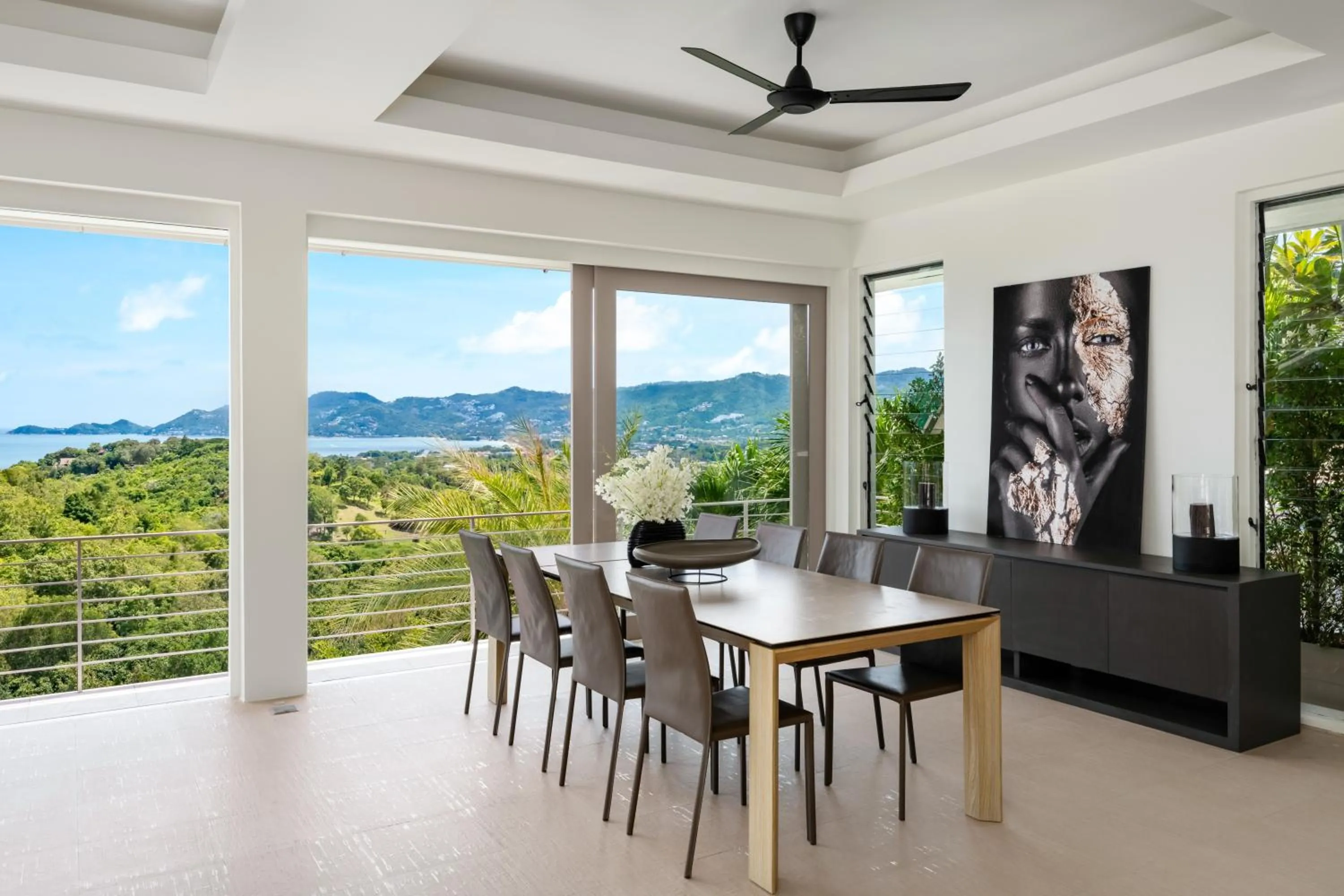 Villa Kohia, stunning sea views, breakfast, serviced daily, private dining service on request, North Chaweng