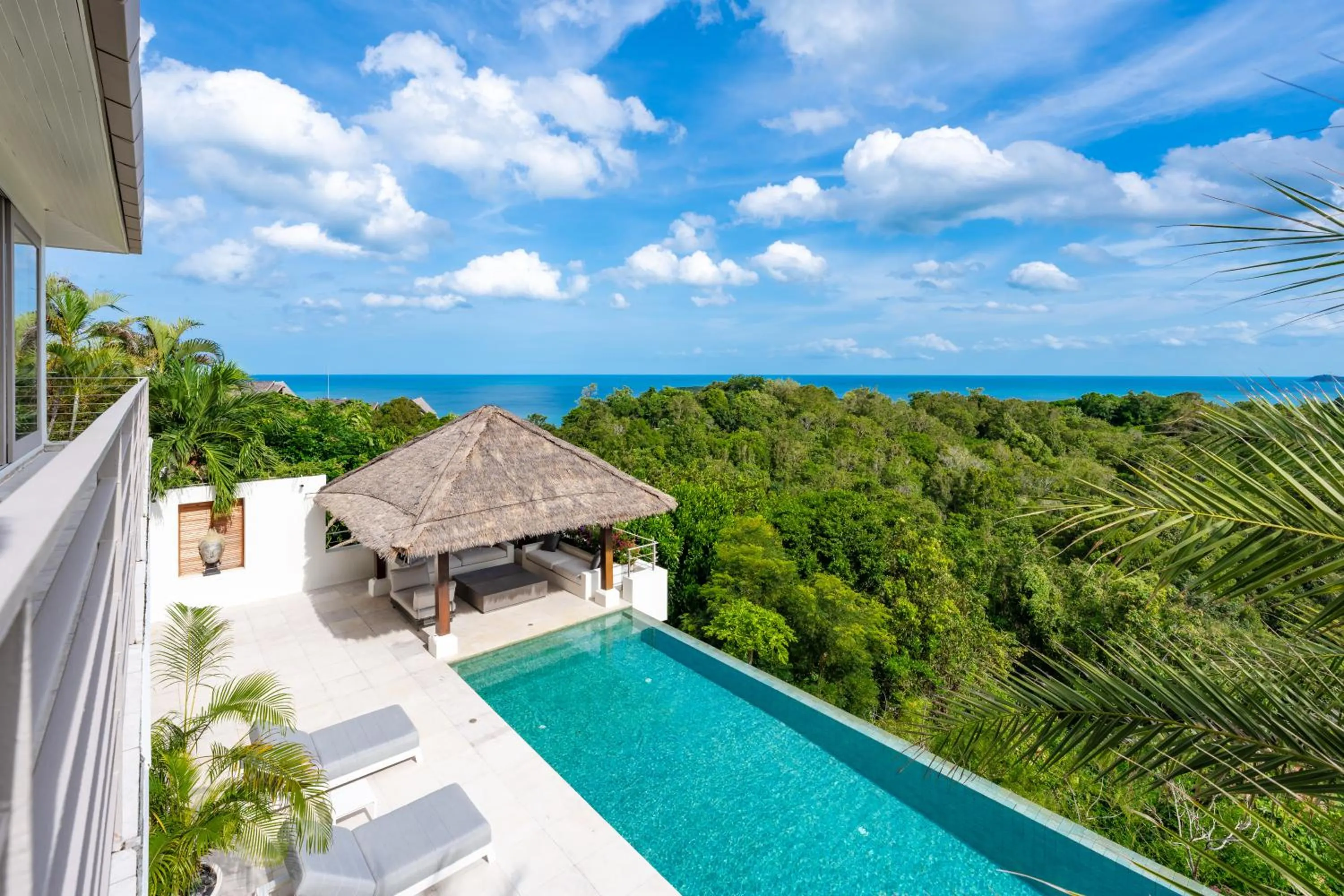 Property building in Villa Kohia, stunning sea views, breakfast, serviced daily, private dining service on request, North Chaweng