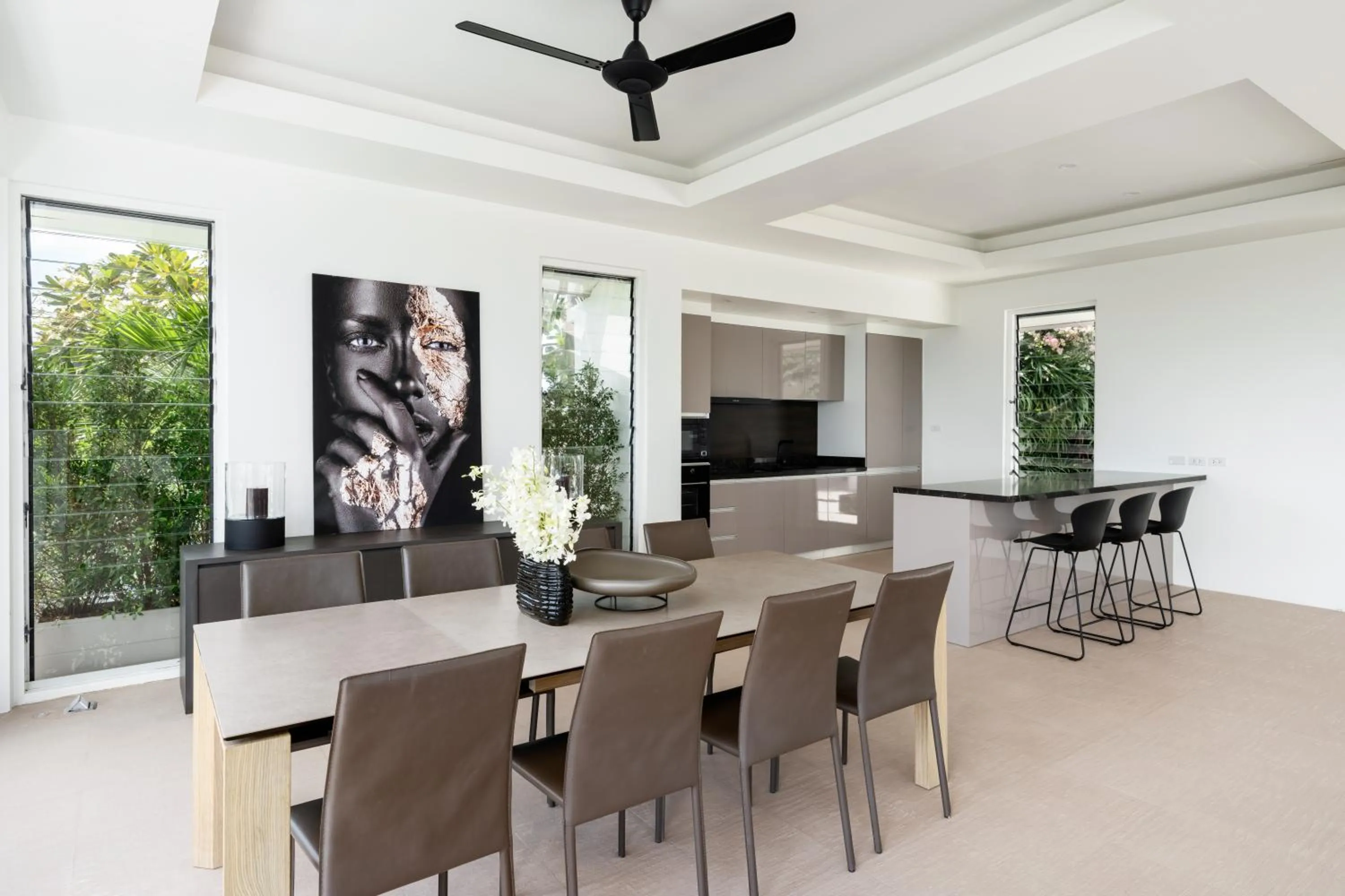 Kitchen or kitchenette in Villa Kohia, stunning sea views, breakfast, serviced daily, private dining service on request, North Chaweng