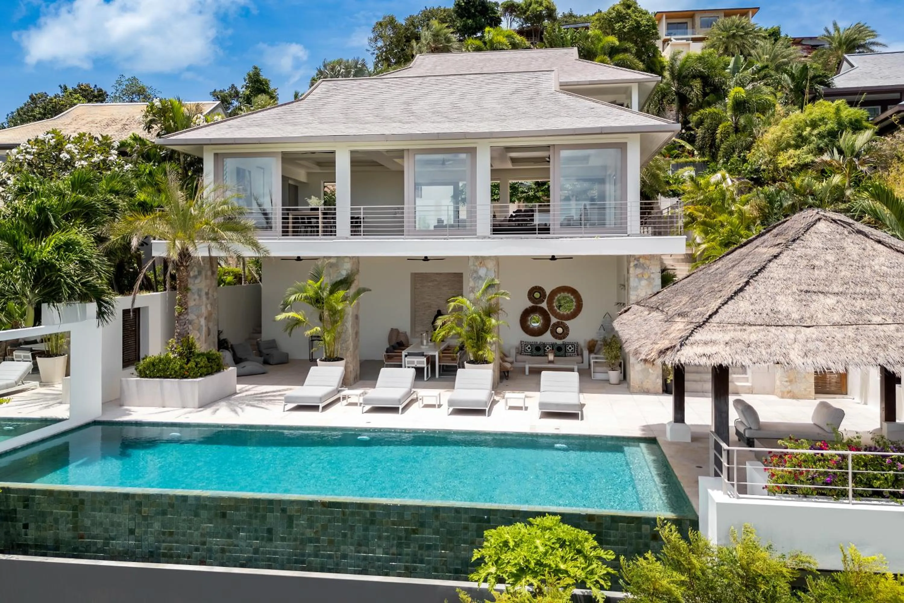 Property building in Villa Kohia, stunning sea views, breakfast, serviced daily, private dining service on request, North Chaweng