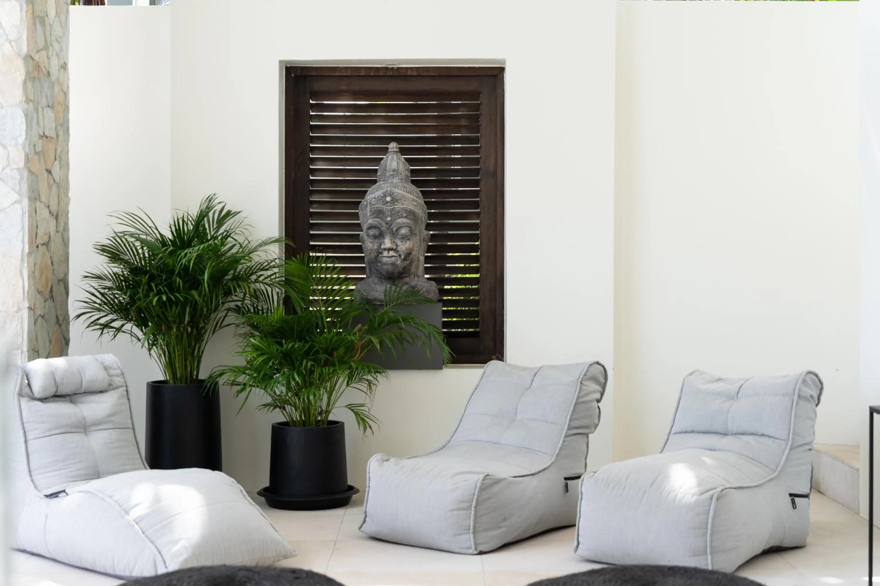 Seating area in Villa Kohia, stunning sea views, breakfast, serviced daily, private dining service on request, North Chaweng