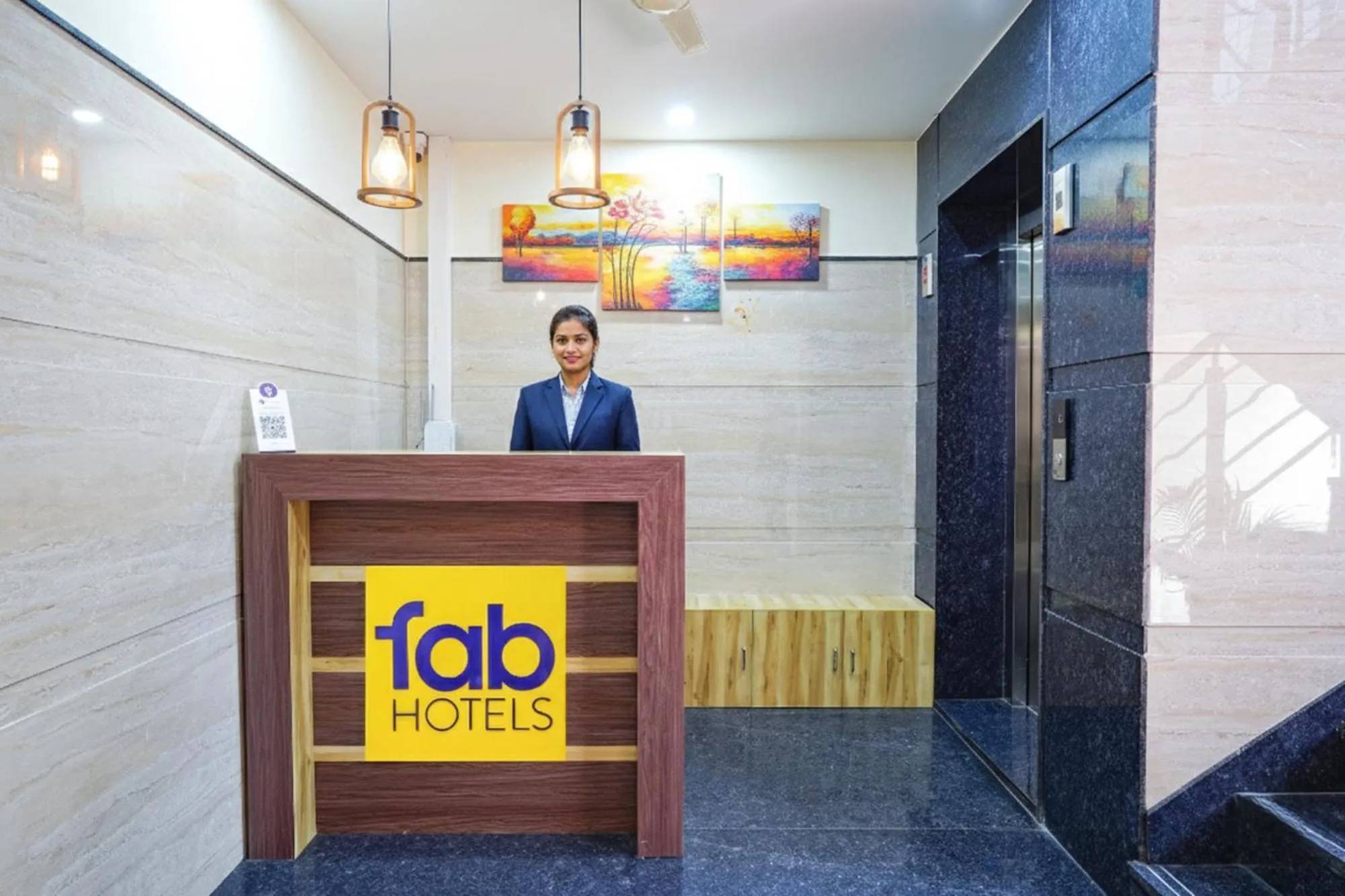 Lobby or reception in FabHotel HSR Gateway - Nr Forum Mall