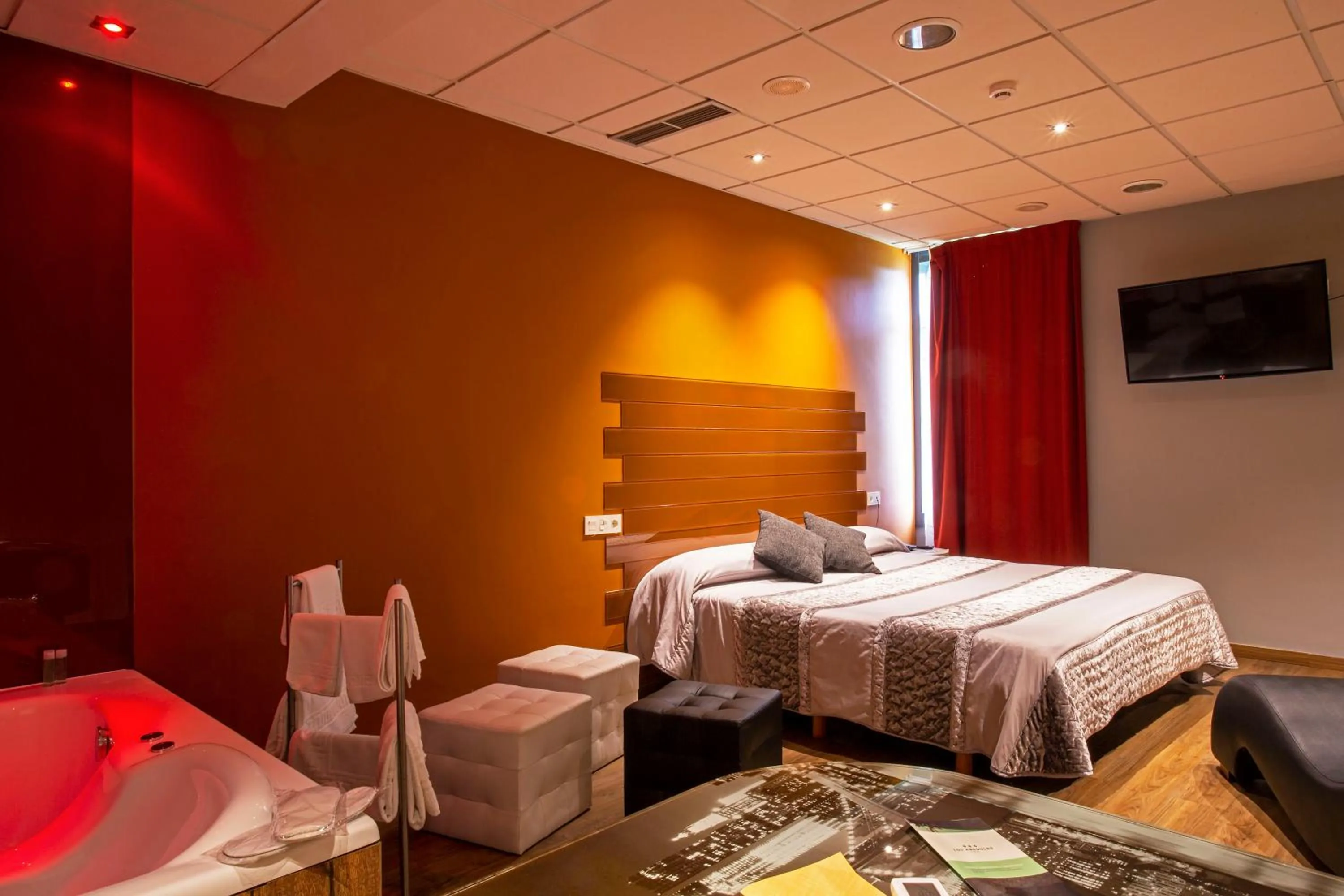 Bed in Motel Los Abedules