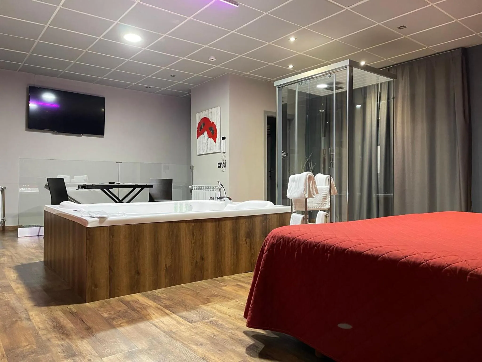 Bed in Motel Los Abedules