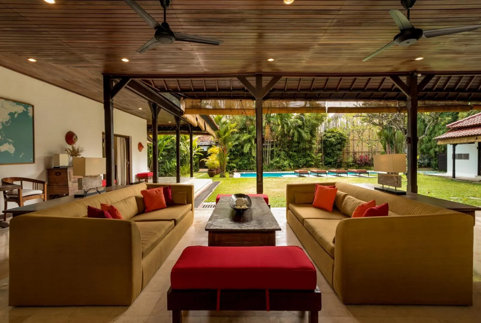 Seating area in Villa Eight