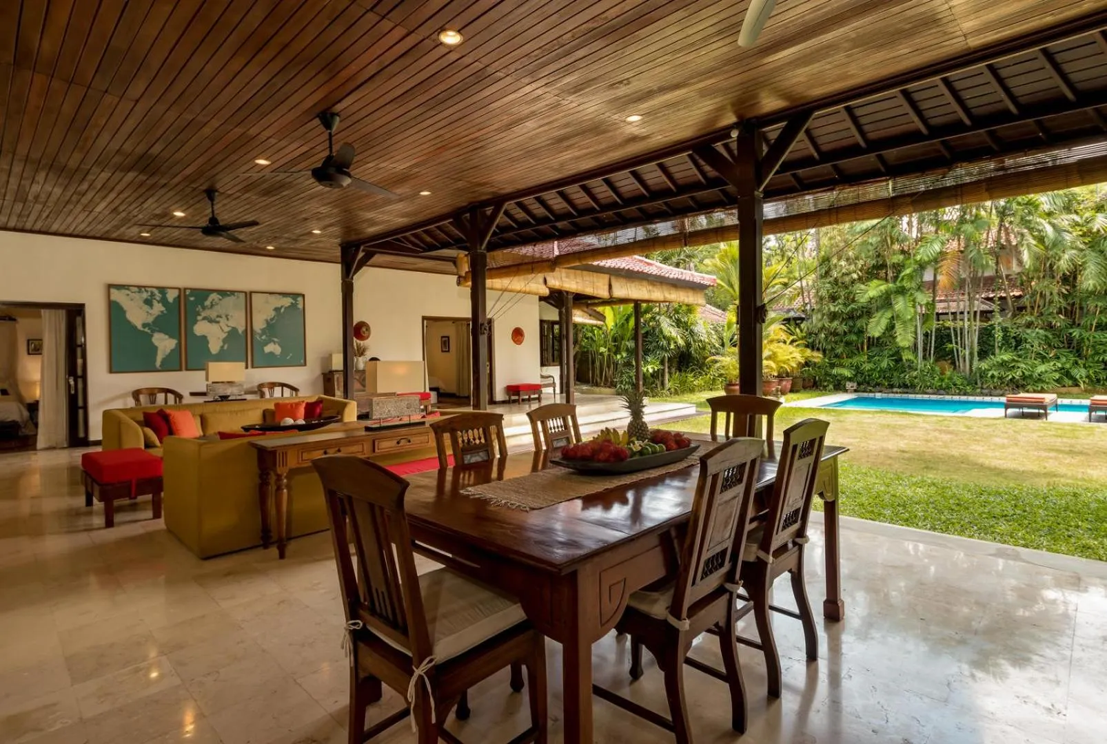 Seating area in Villa Eight