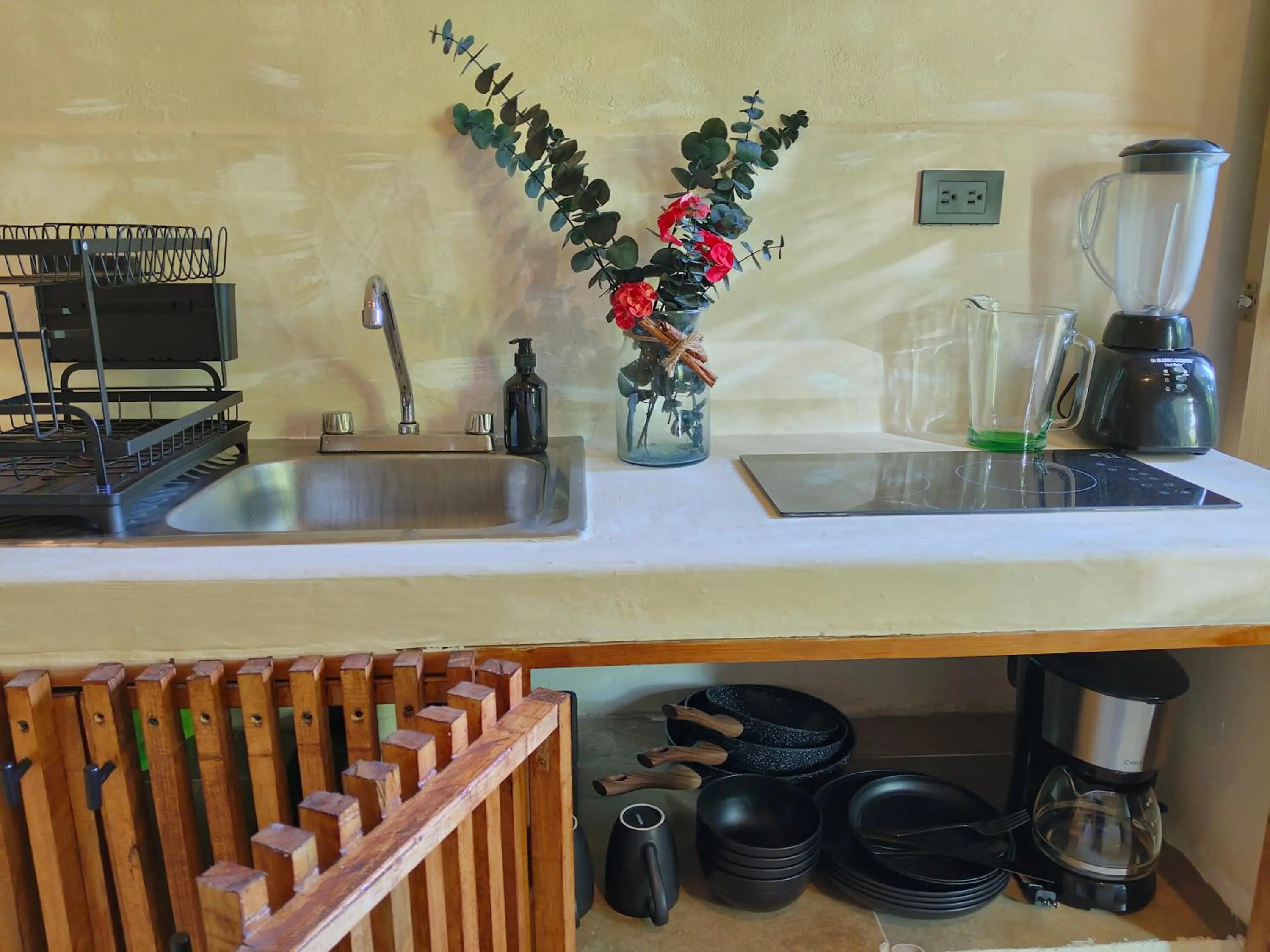 Kitchen or kitchenette in Casa Lupita