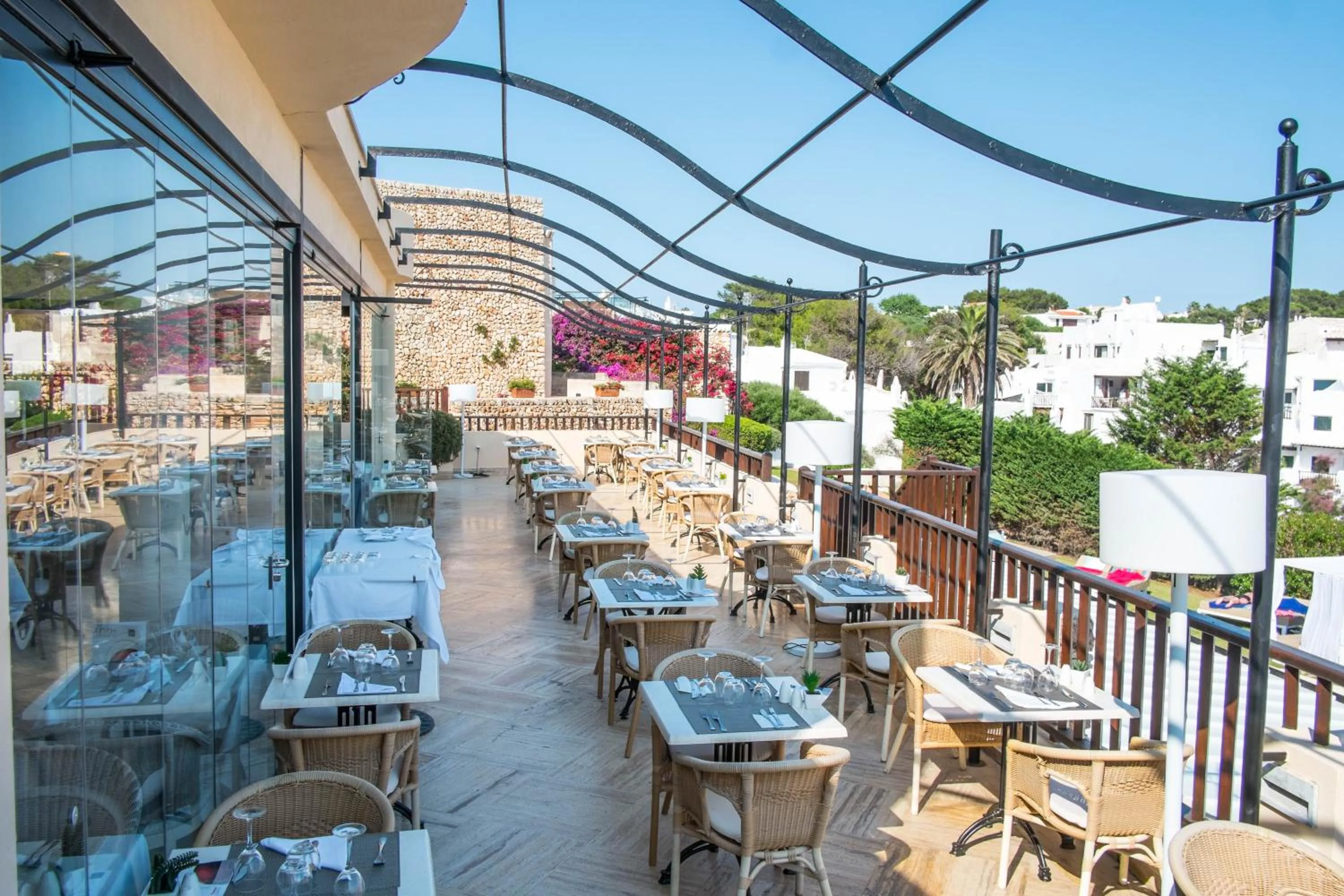Balcony/Terrace in Hotel Menorca Binibeca - Adults Recommended - by Pierre & Vacances Premium