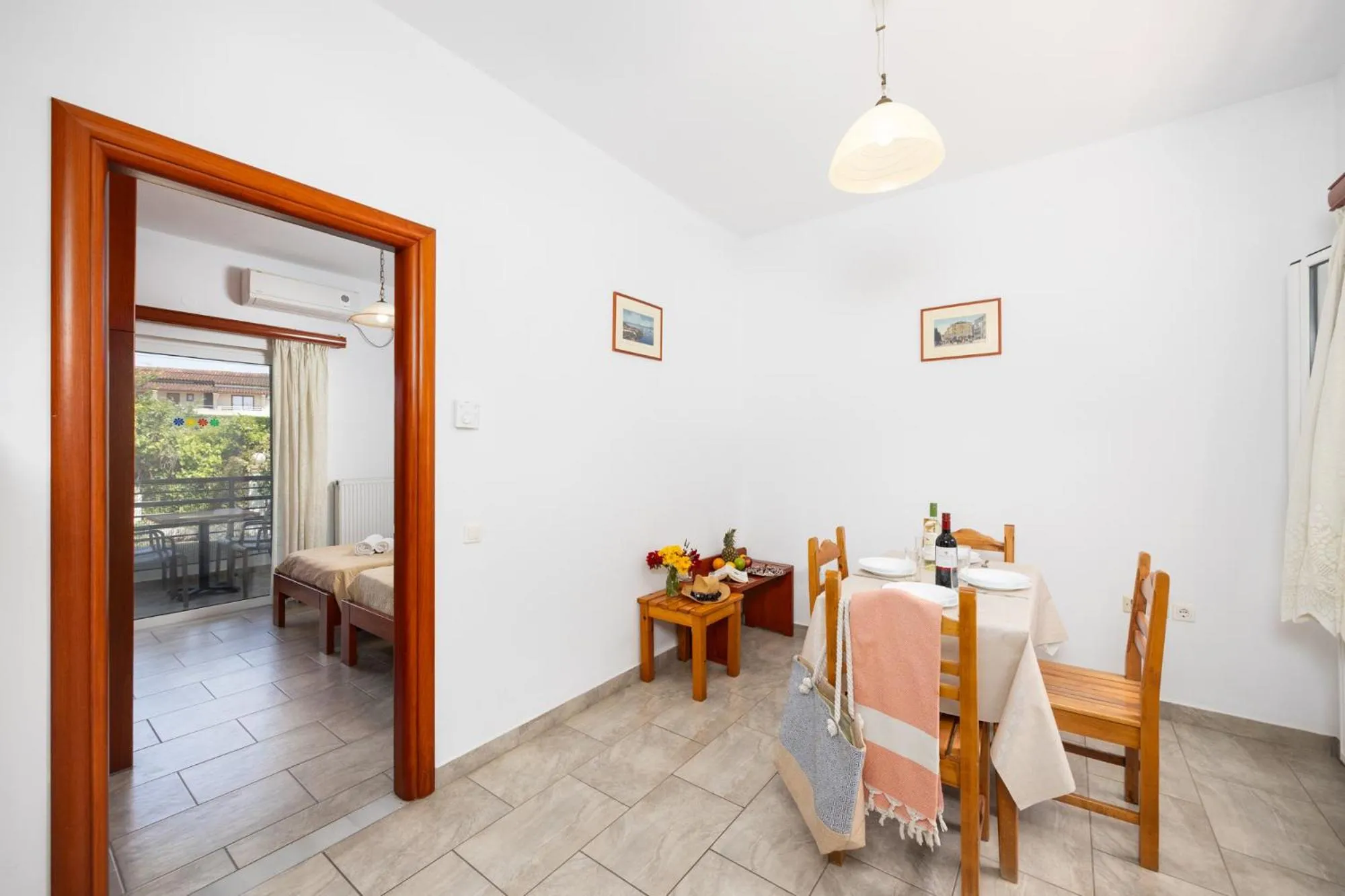 Dining area in Kosmas Apartments