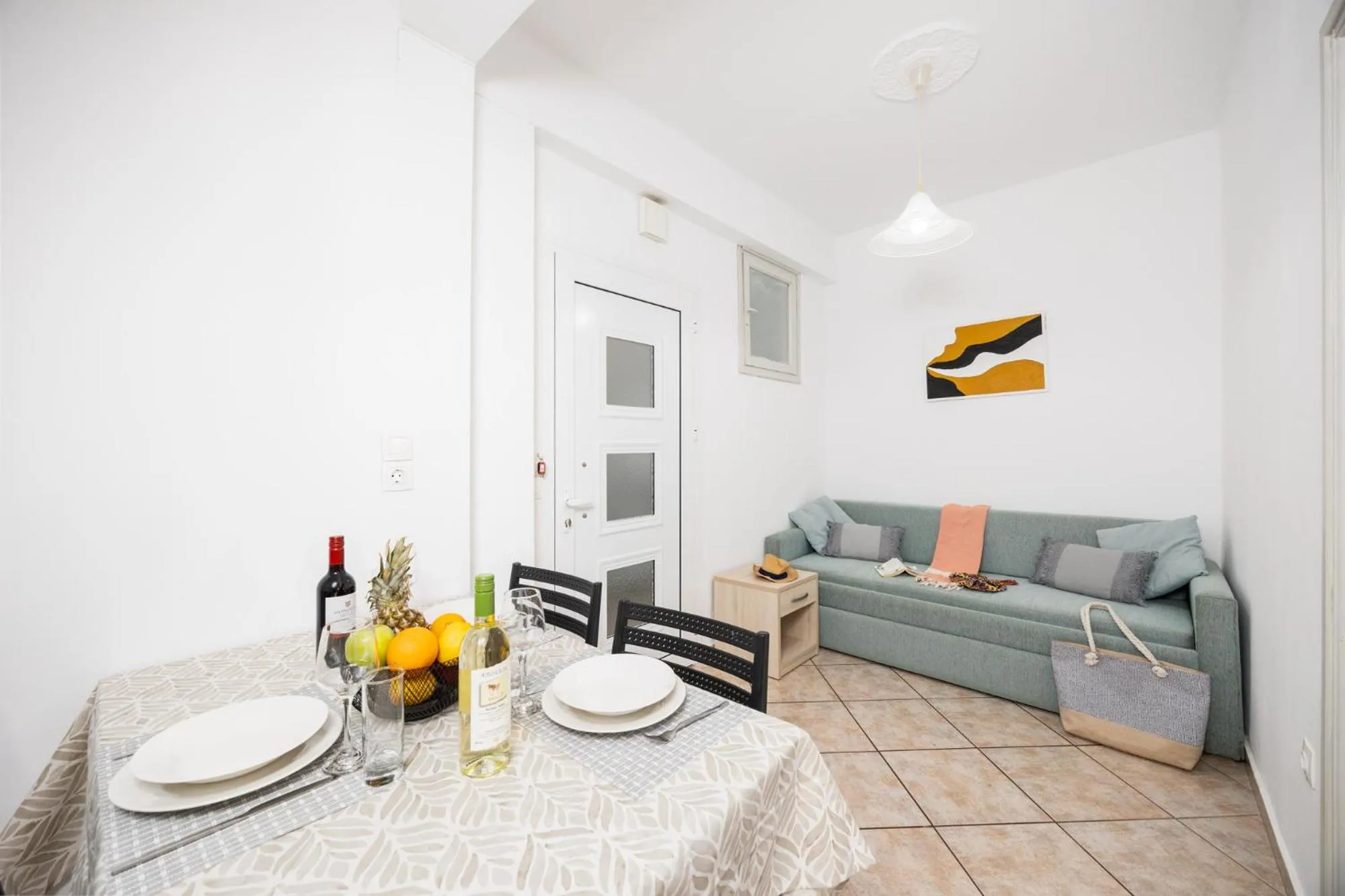 Dining area in Kosmas Apartments