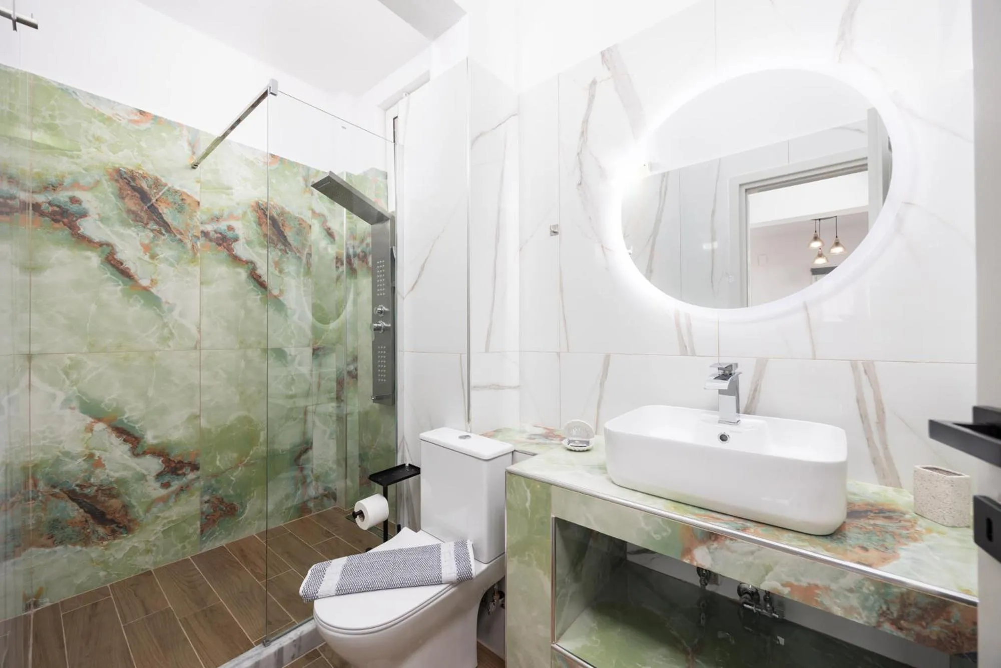 Shower in Kosmas Apartments