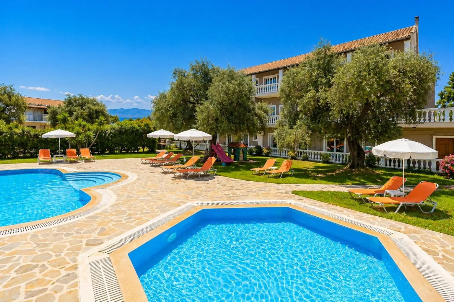 Children play ground in Kosmas Apartments