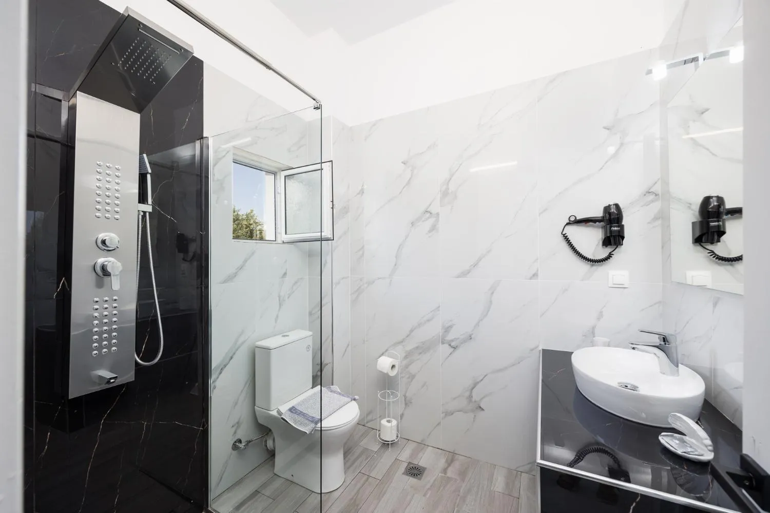 Shower in Kosmas Apartments