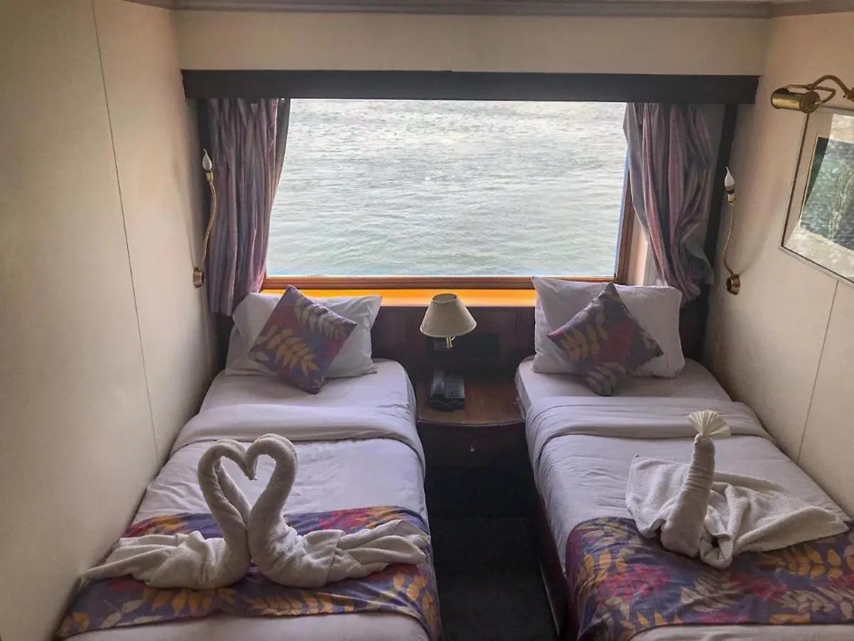 Bed in Nile View Aton Cruise
