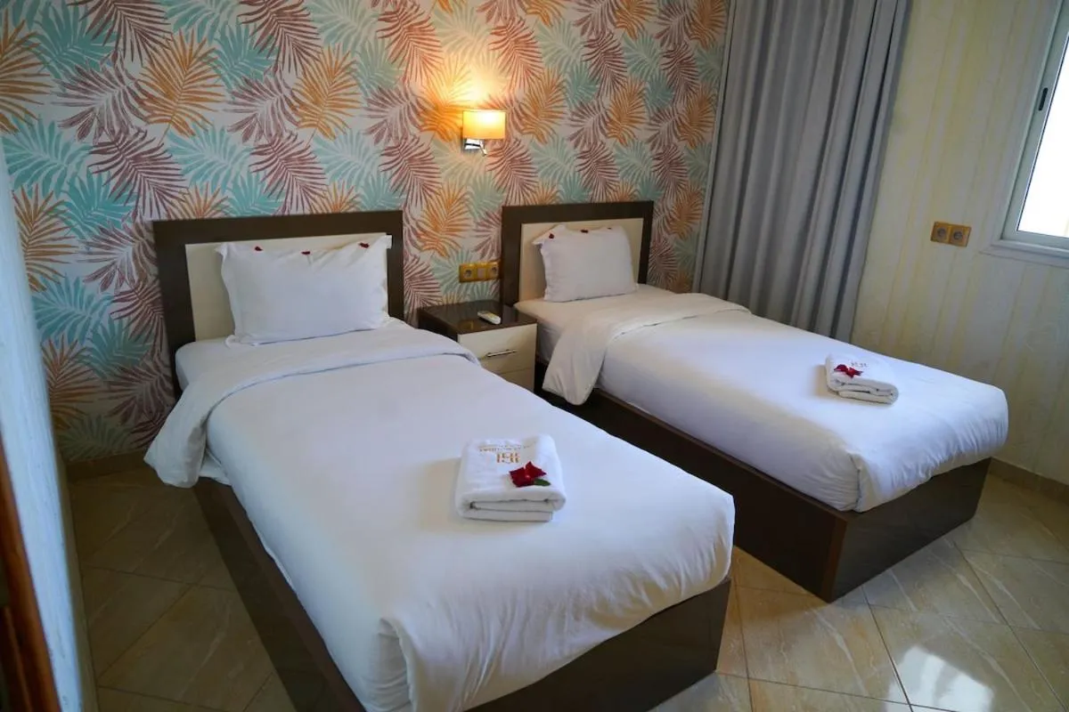 Bed in Apartments next to the beach