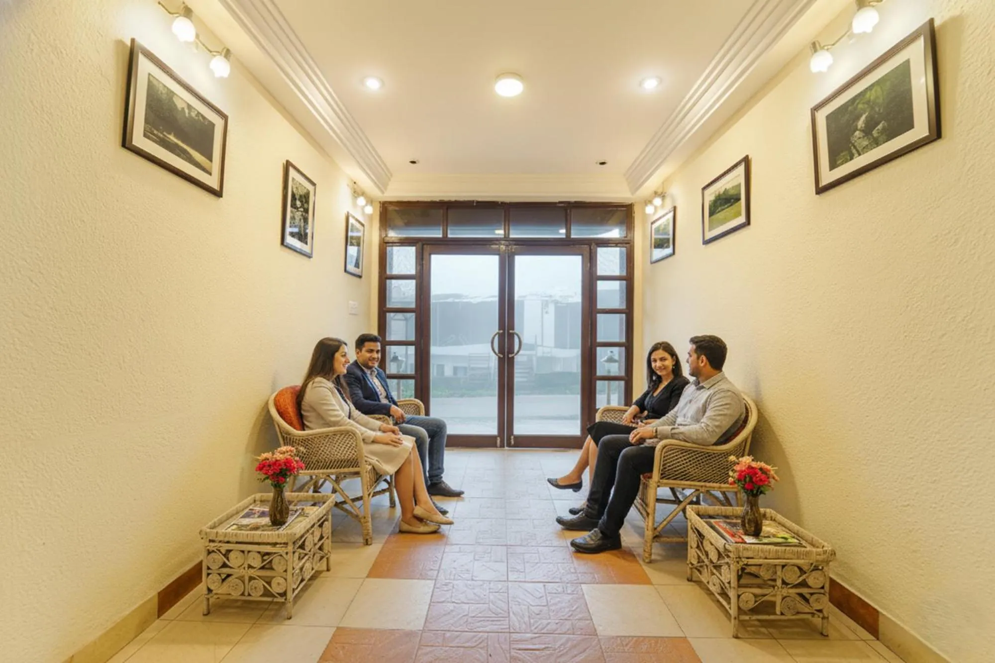 Seating area in FabHotel JS Heritage