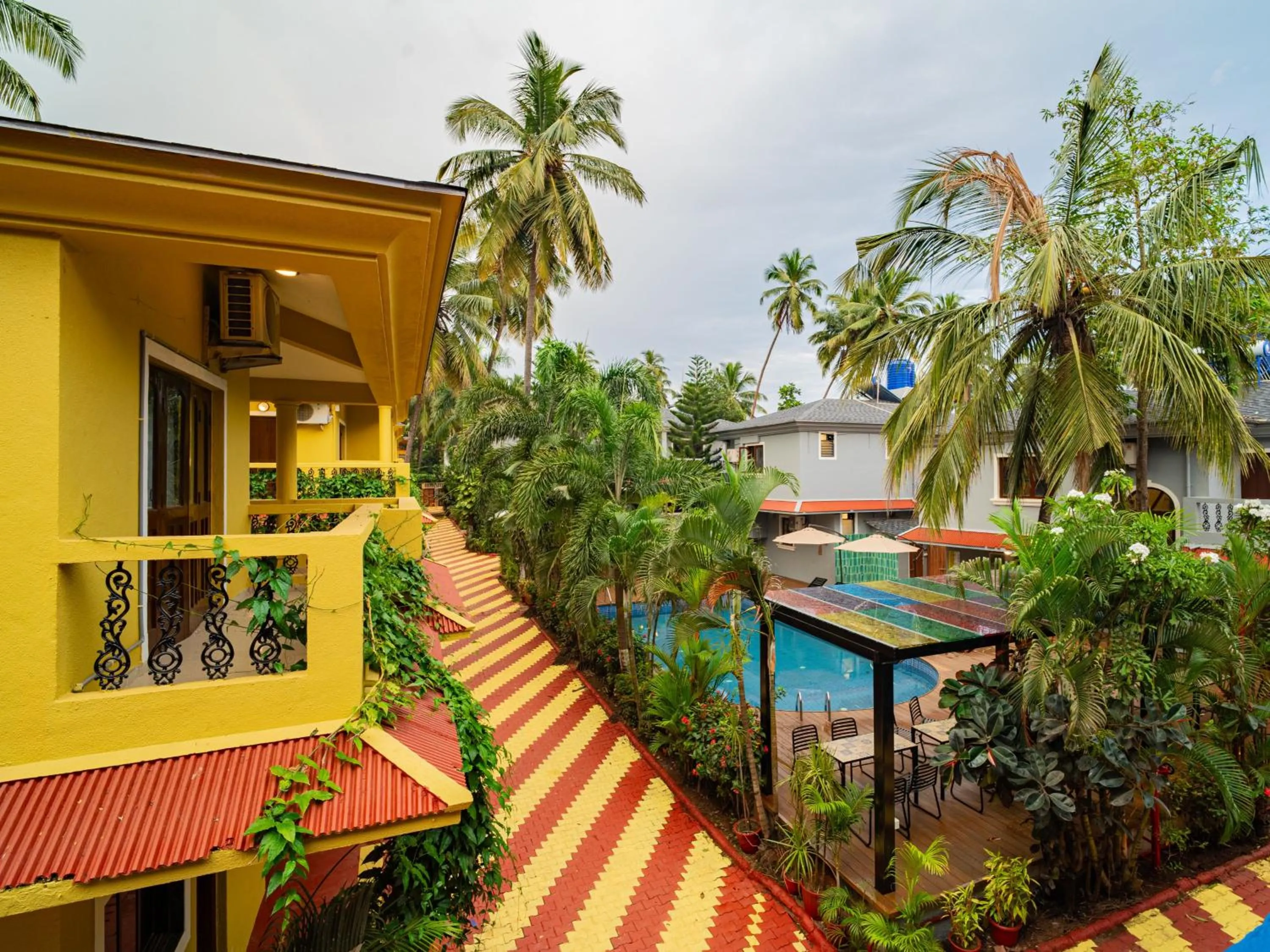Property building in The Hosteller Goa, Anjuna