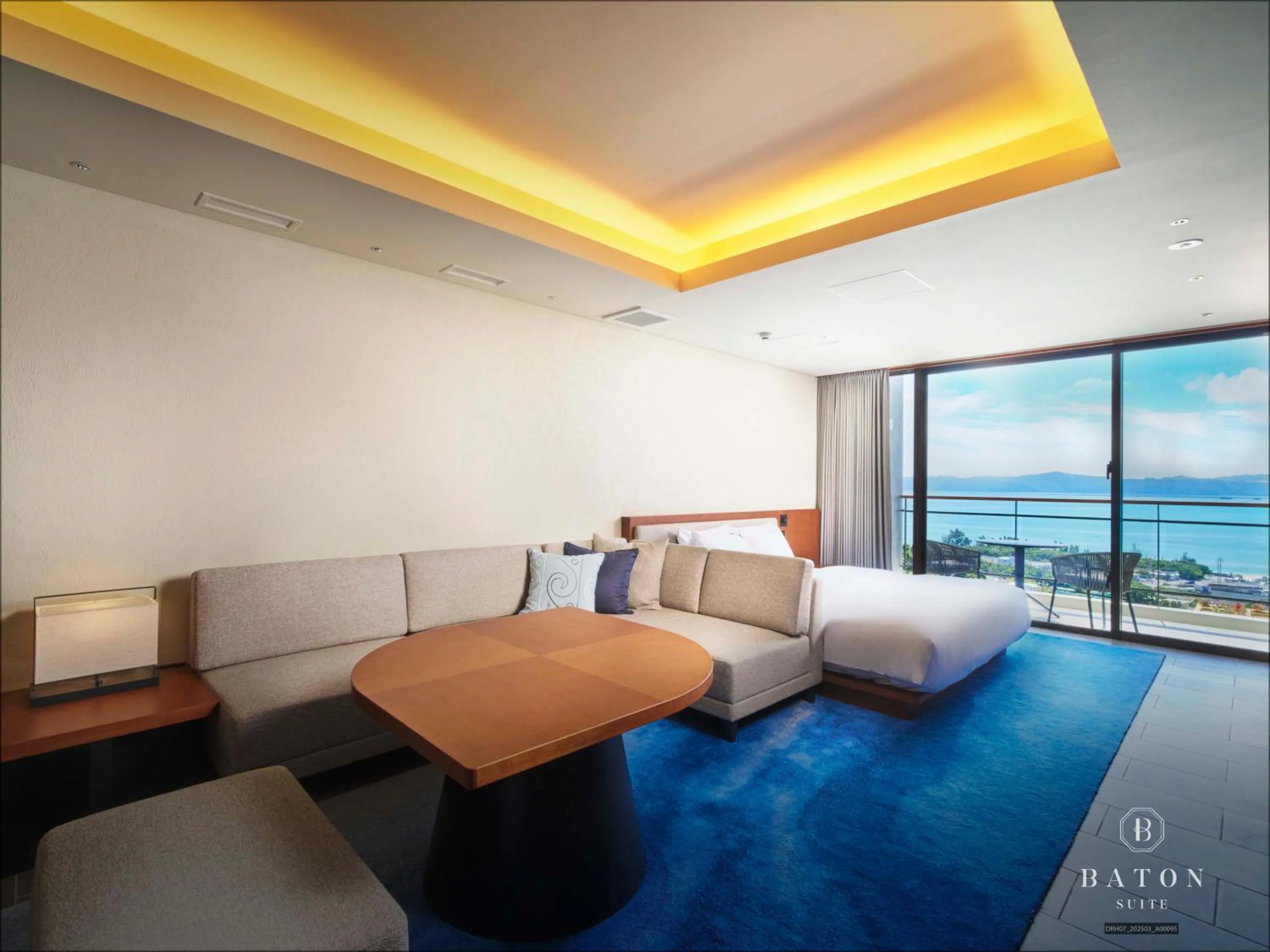 Bed in BATON SUITE Okinawa-kourijima