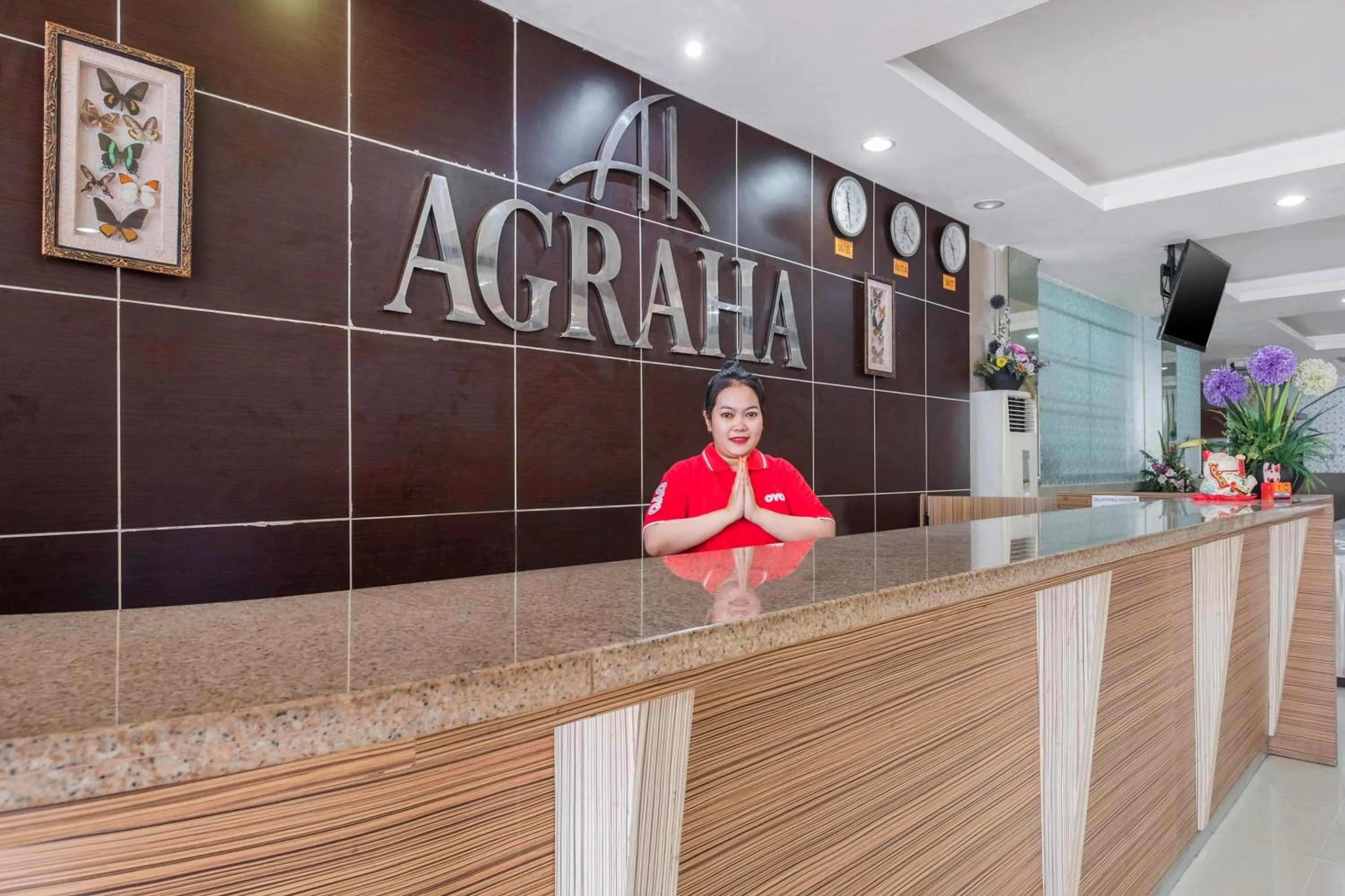 Lobby or reception in Hotel O Marina Andalas