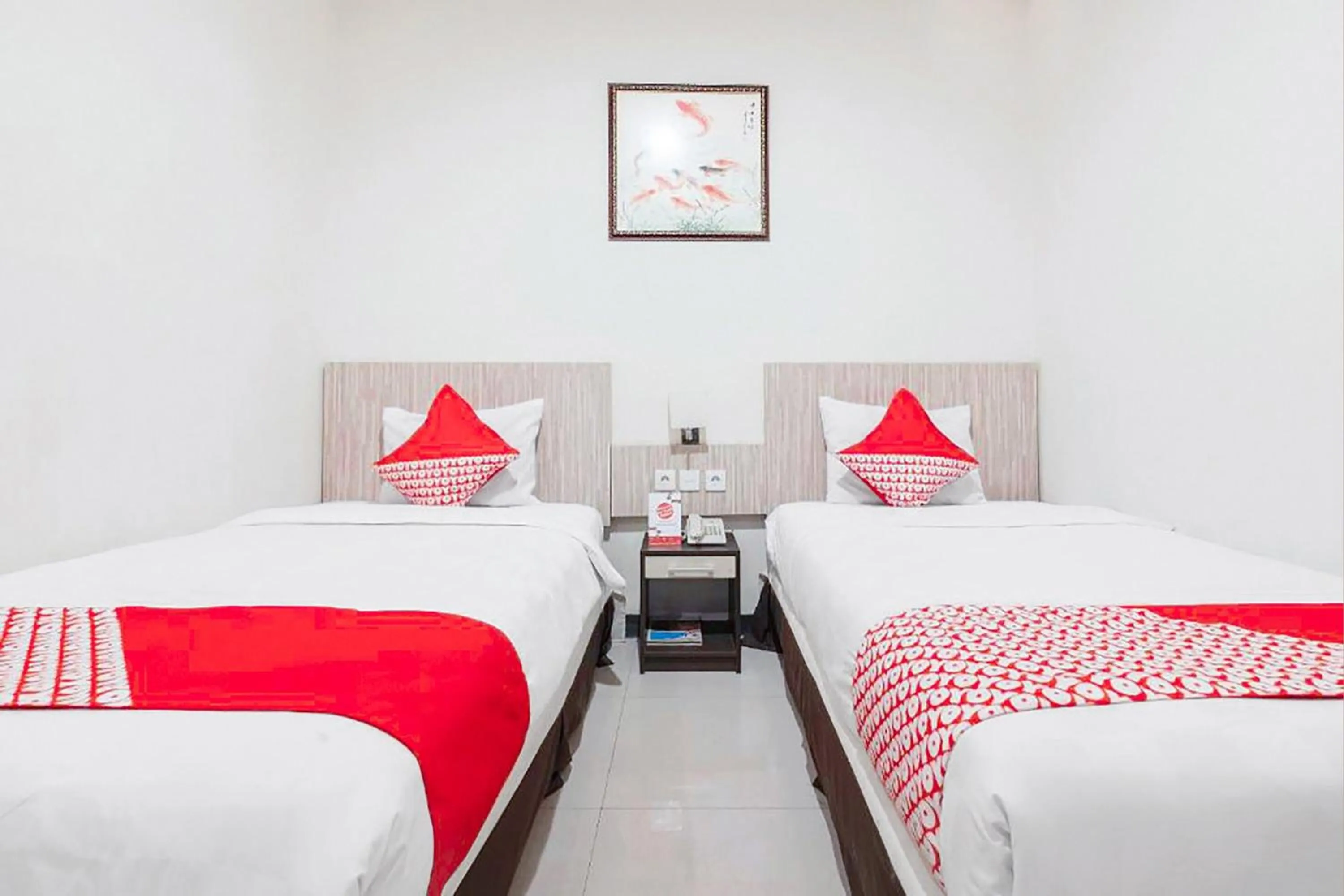 Bedroom, Bed in Hotel O Marina Andalas