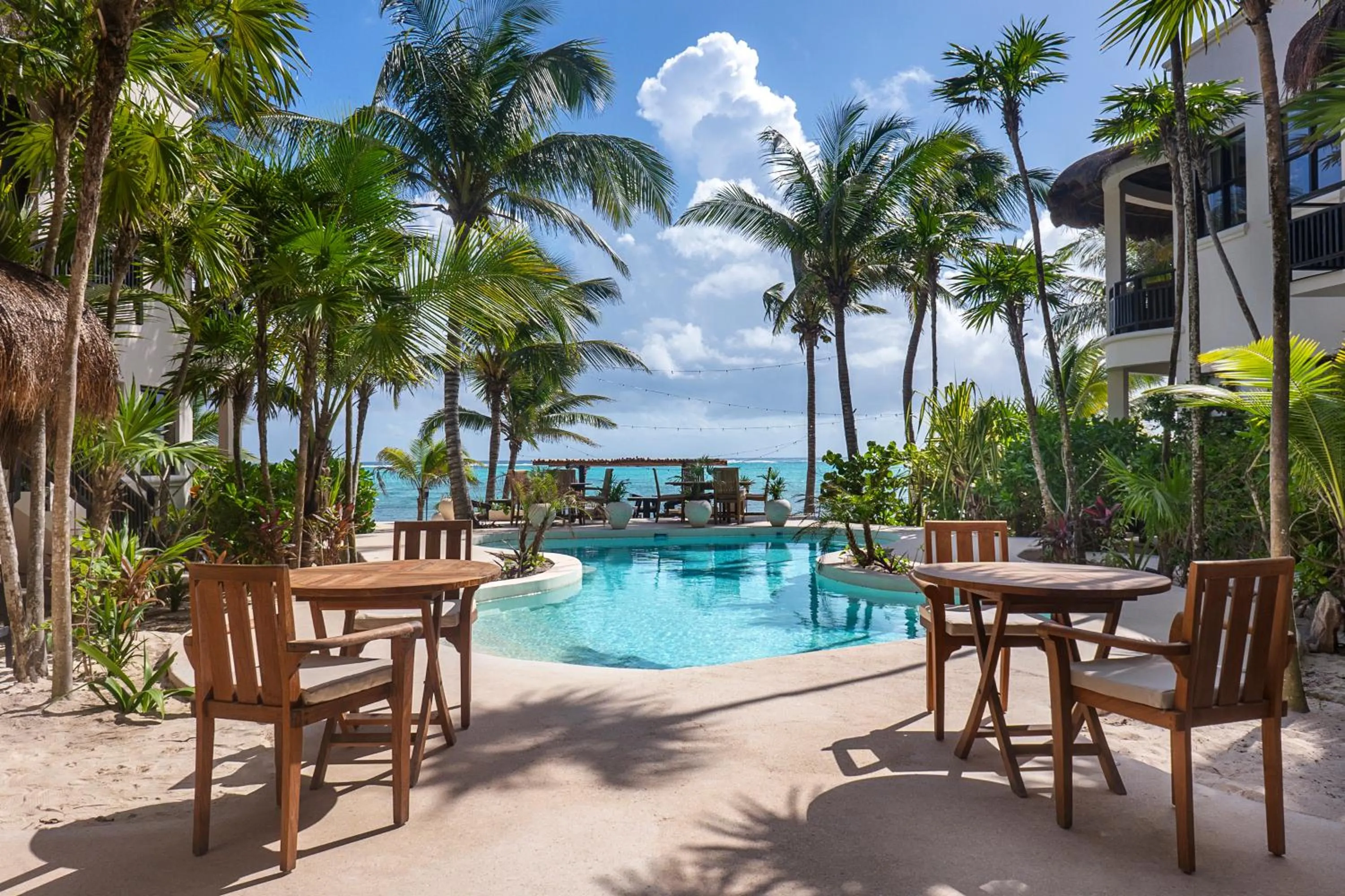 Pool view in Mantaray Tulum