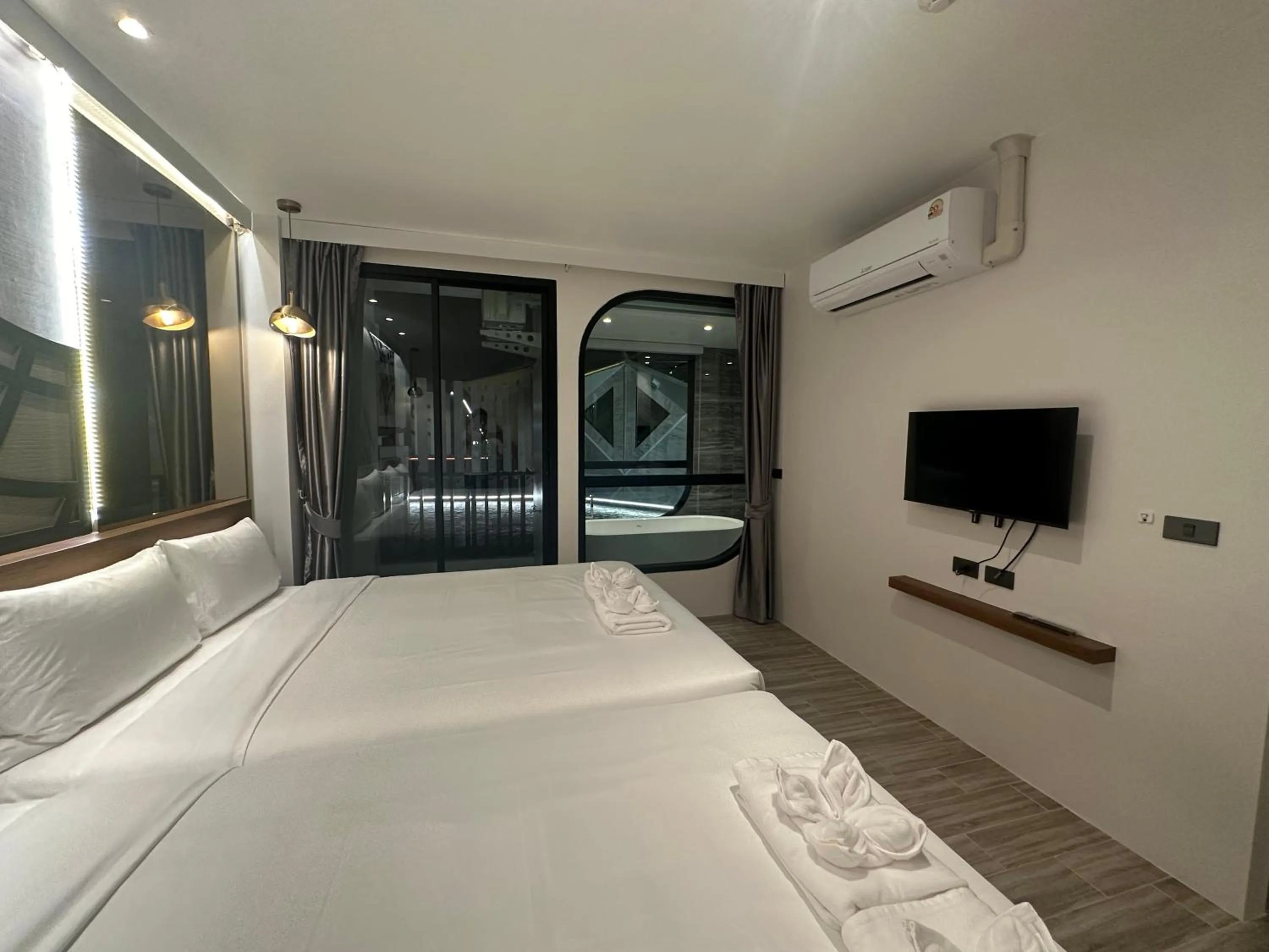 Bed in S3 Ayutthaya Hotel