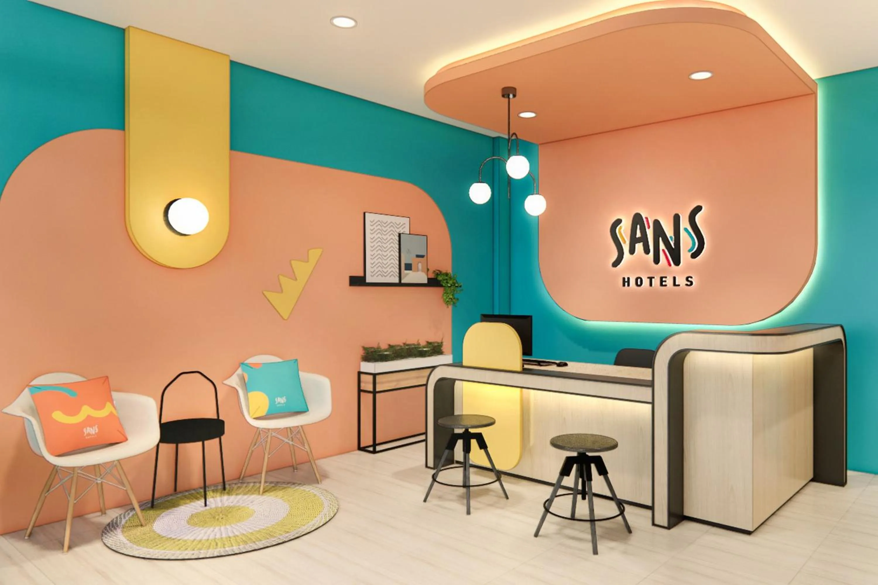 Lobby or reception in Sans Hotel Cengkareng