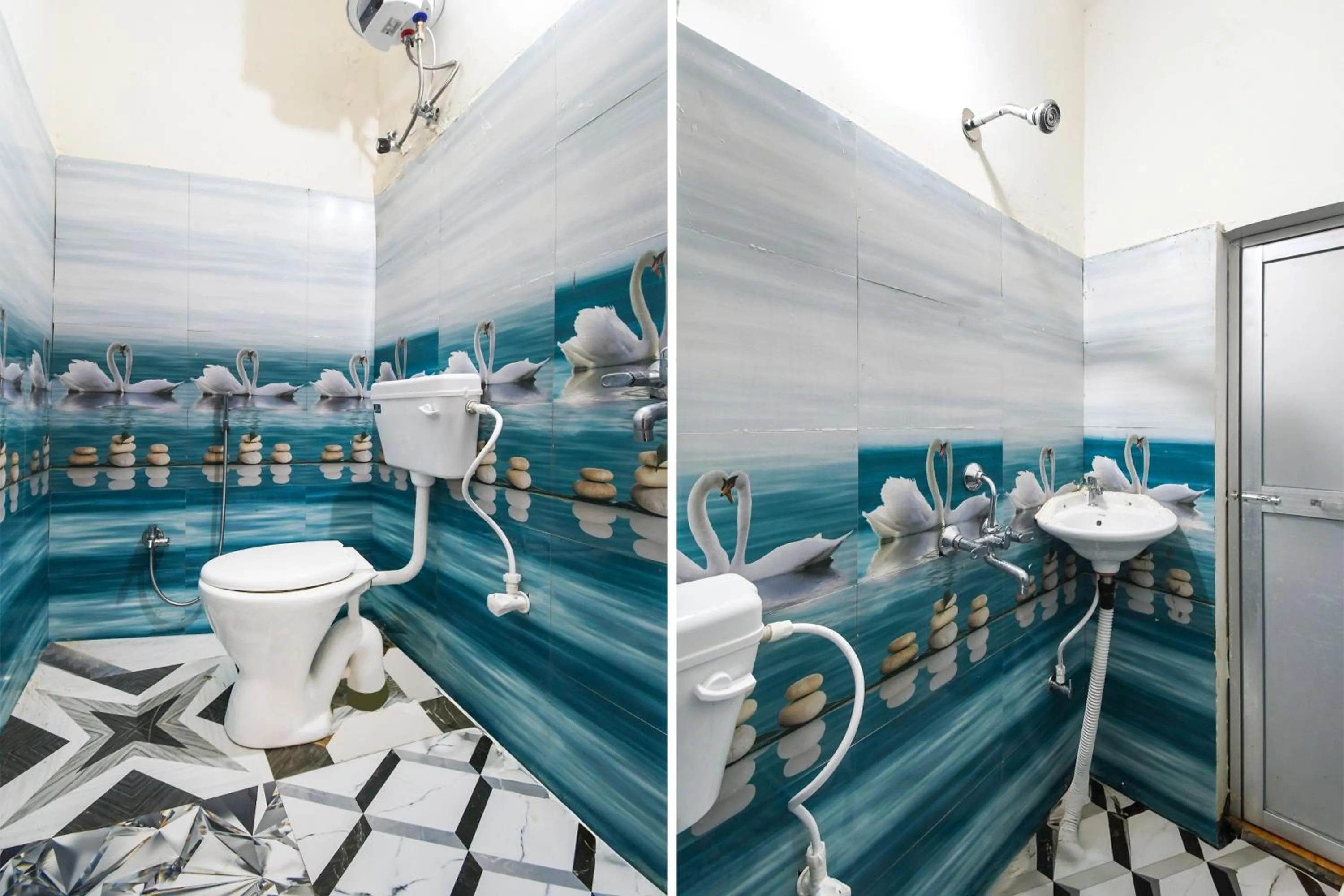 Bathroom in HOTEL O SHIVA RESIDENCY INN