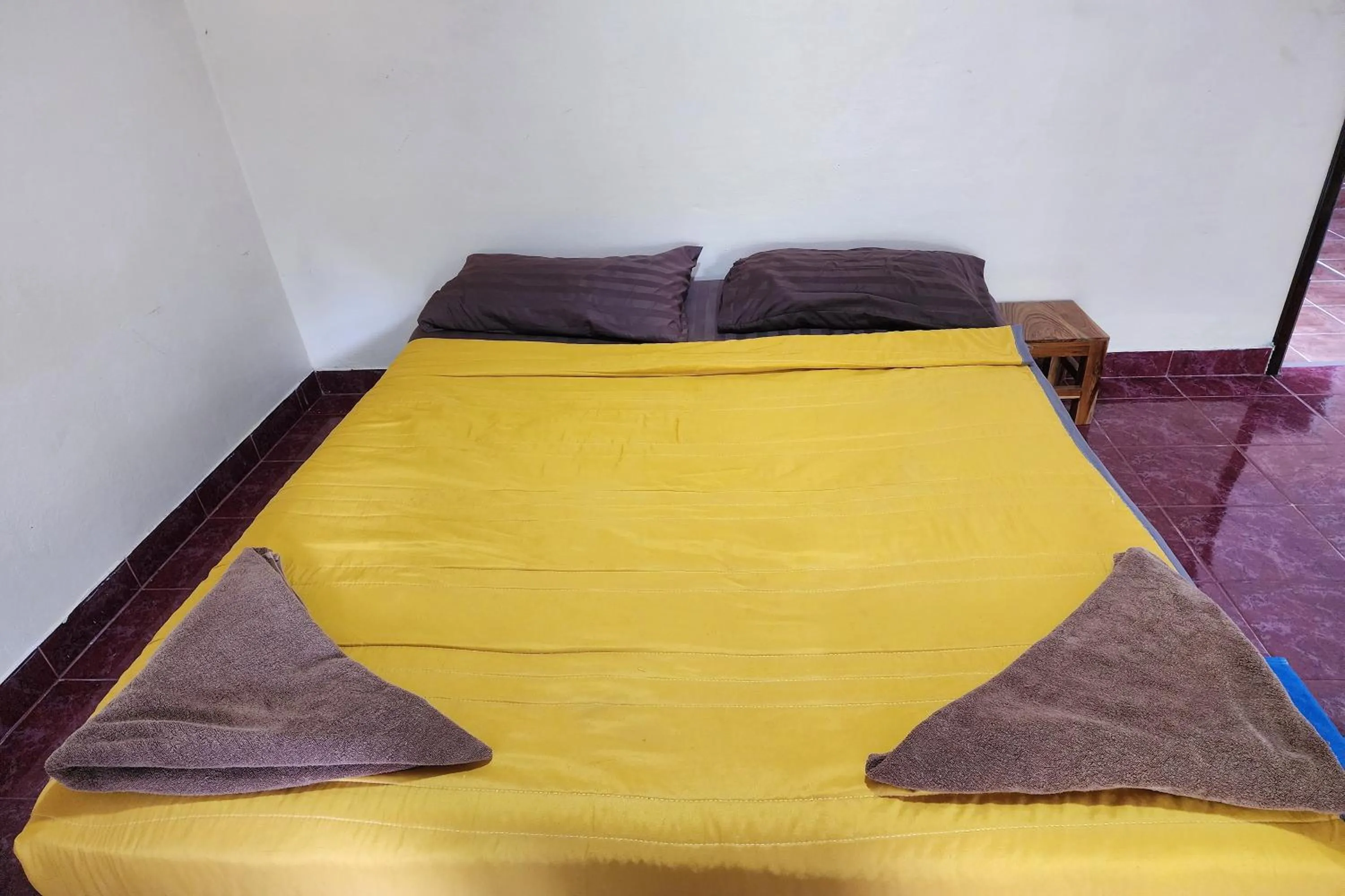 Bed in My Pumpkin Bungalow Krabi